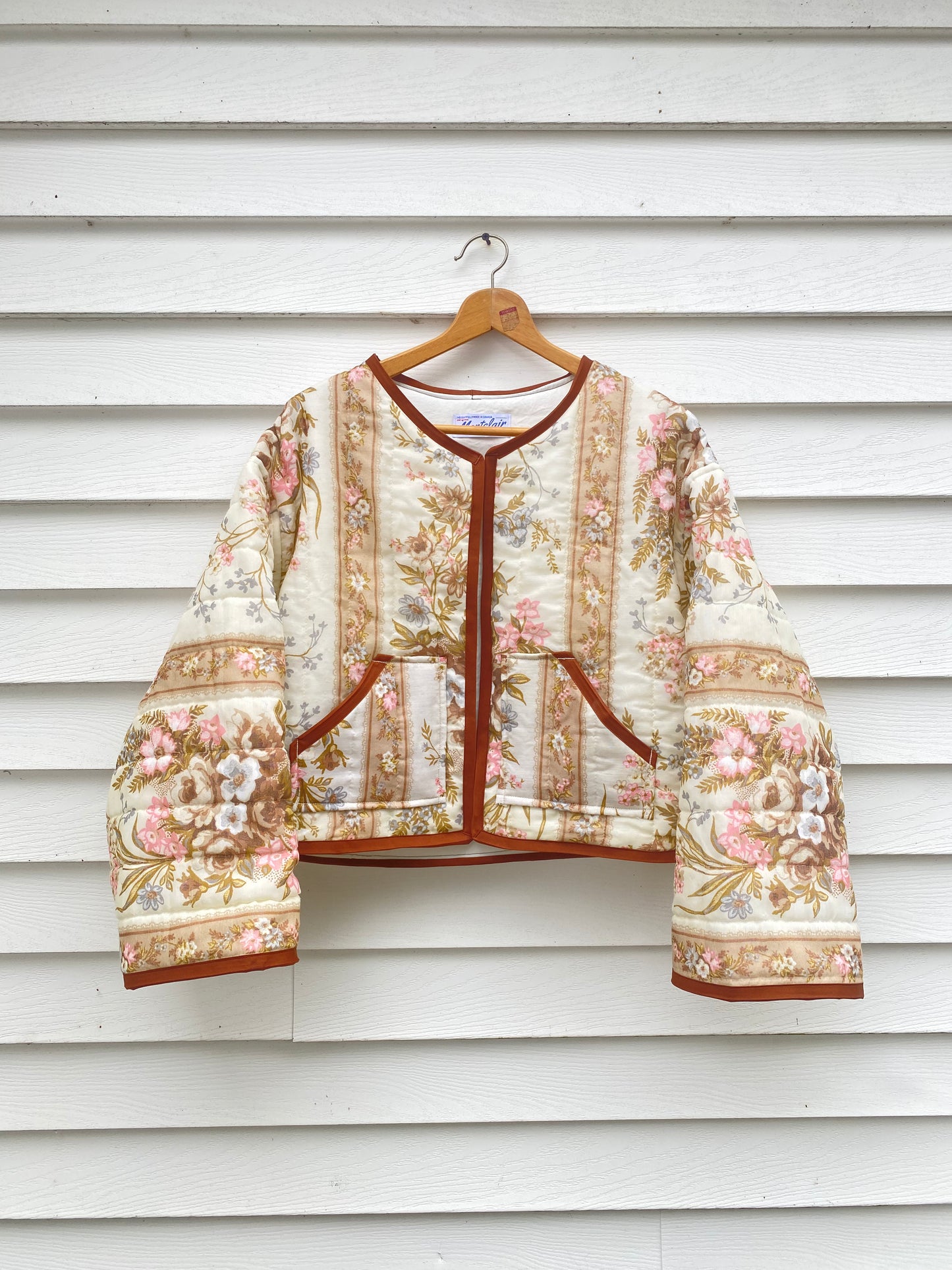 (L/XL) Upcycled Vintage Floral Jacket