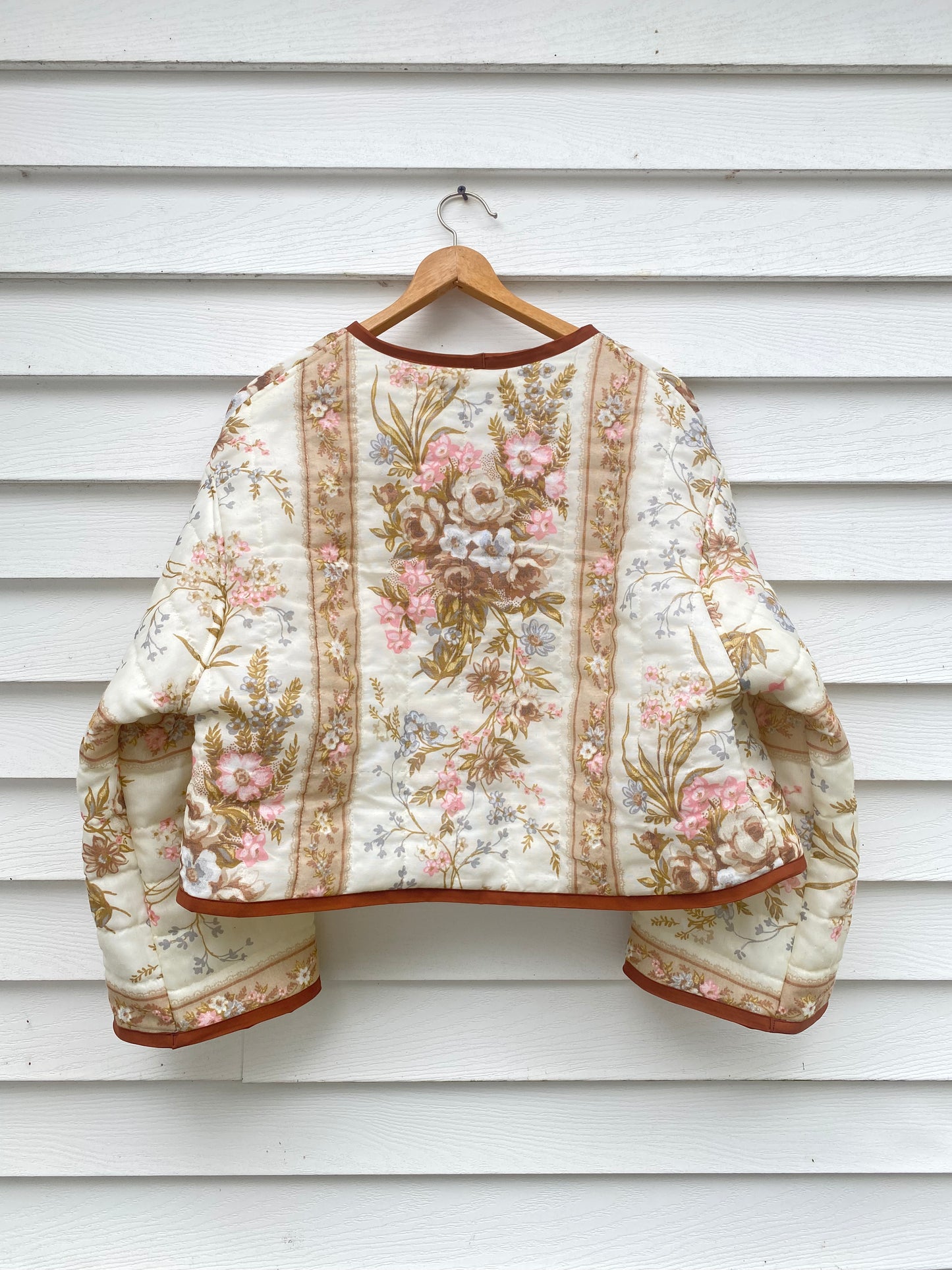 (L/XL) Upcycled Vintage Floral Jacket