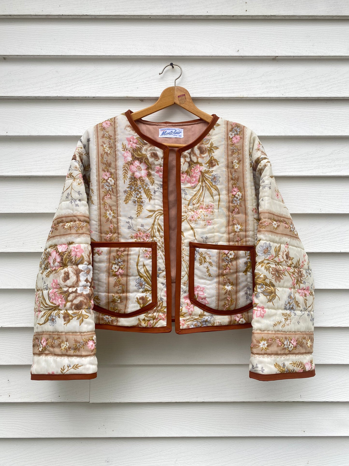 (M) Upcycled Vintage Floral Jacket