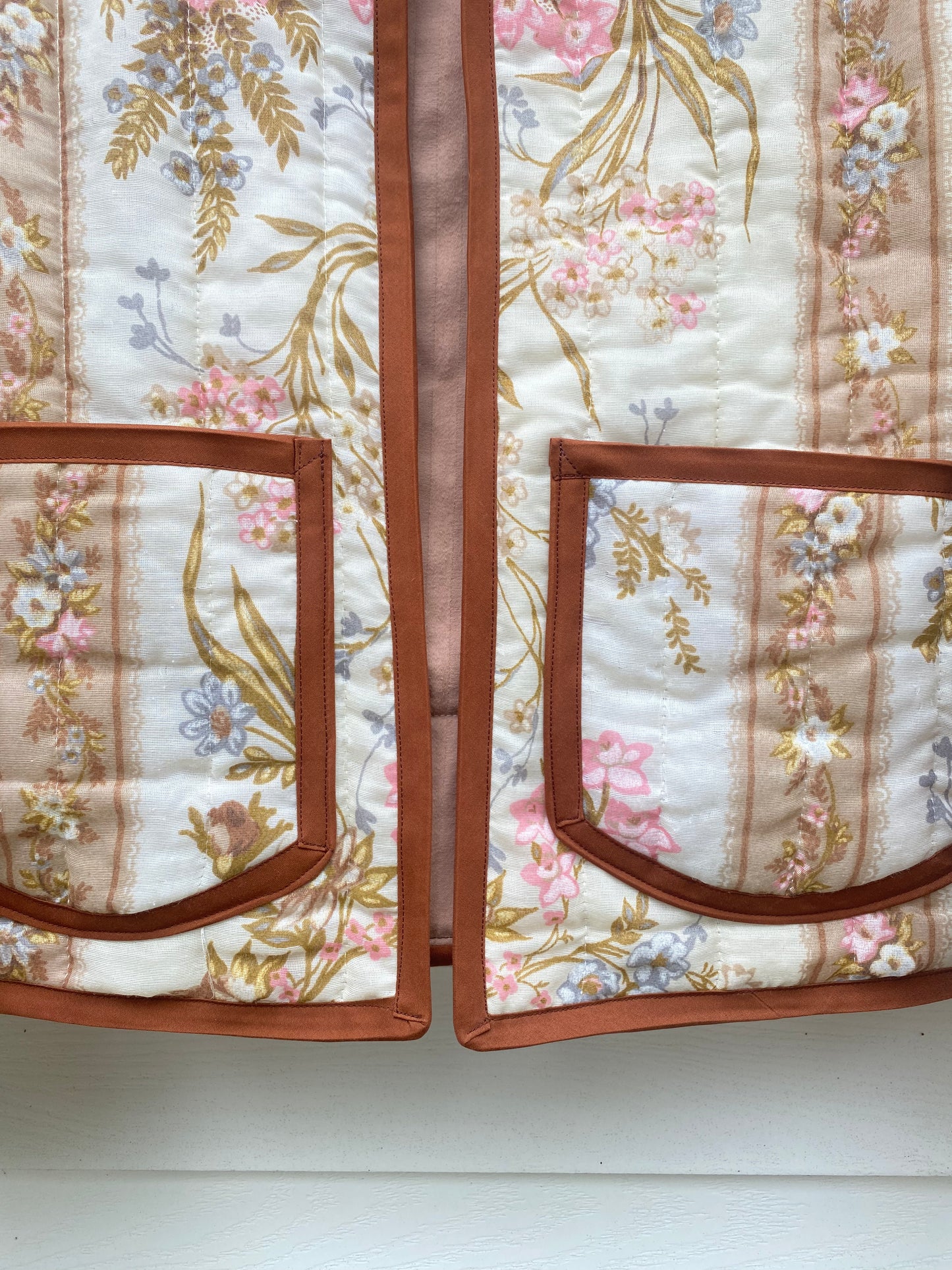 (M) Upcycled Vintage Floral Jacket