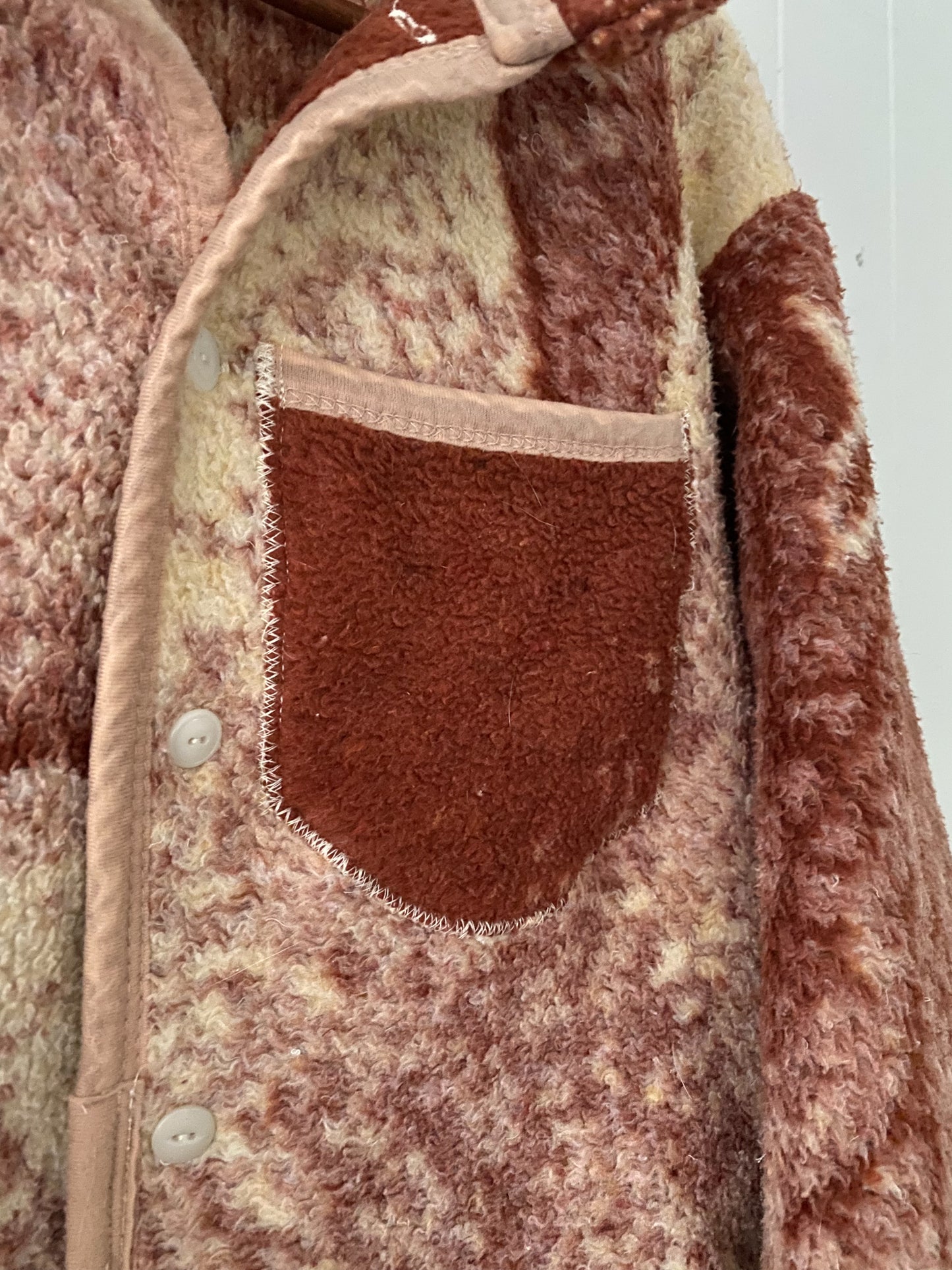 (S/M) Upcycled Horse Blanket Coat