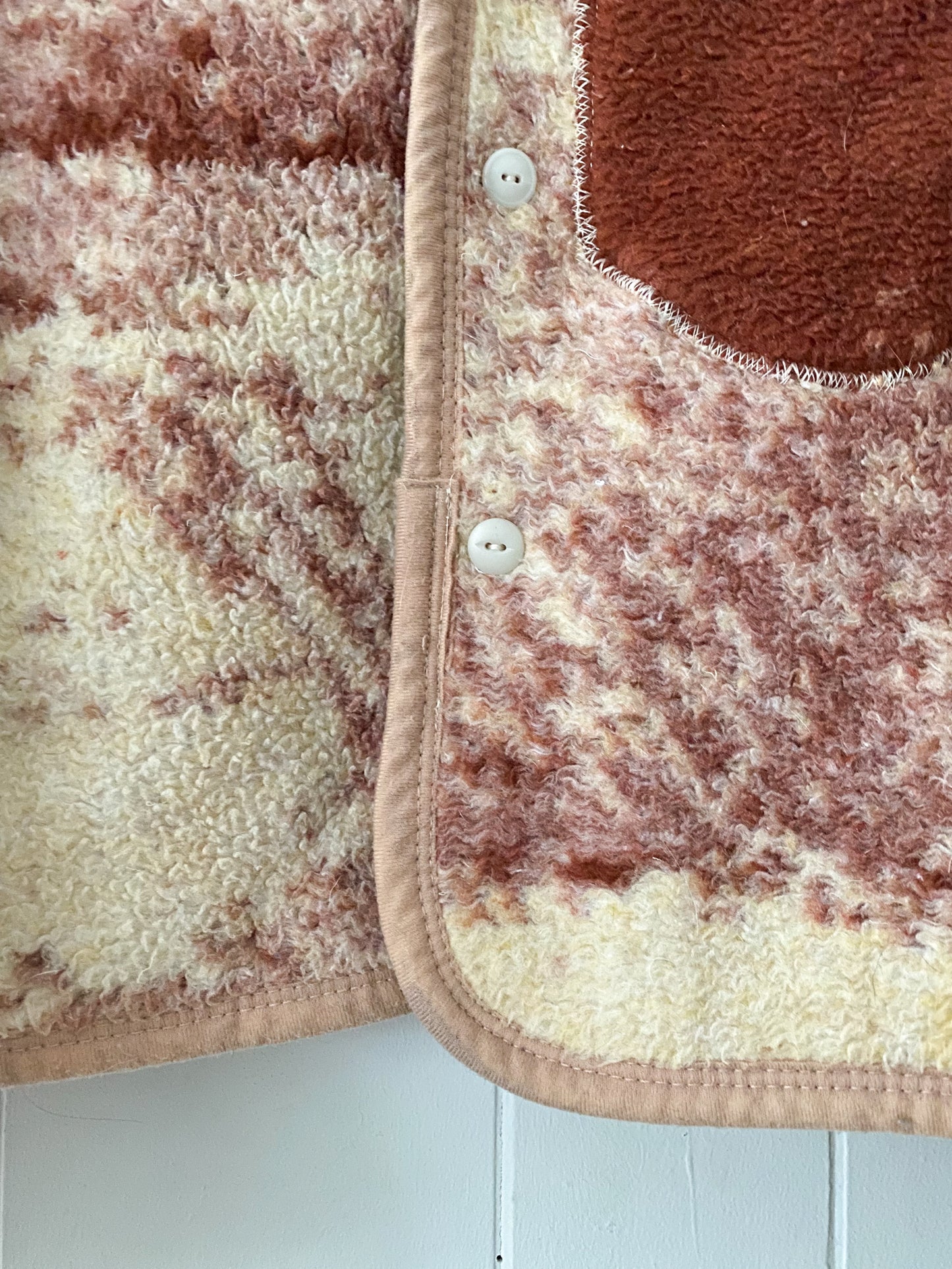 (S/M) Upcycled Horse Blanket Coat
