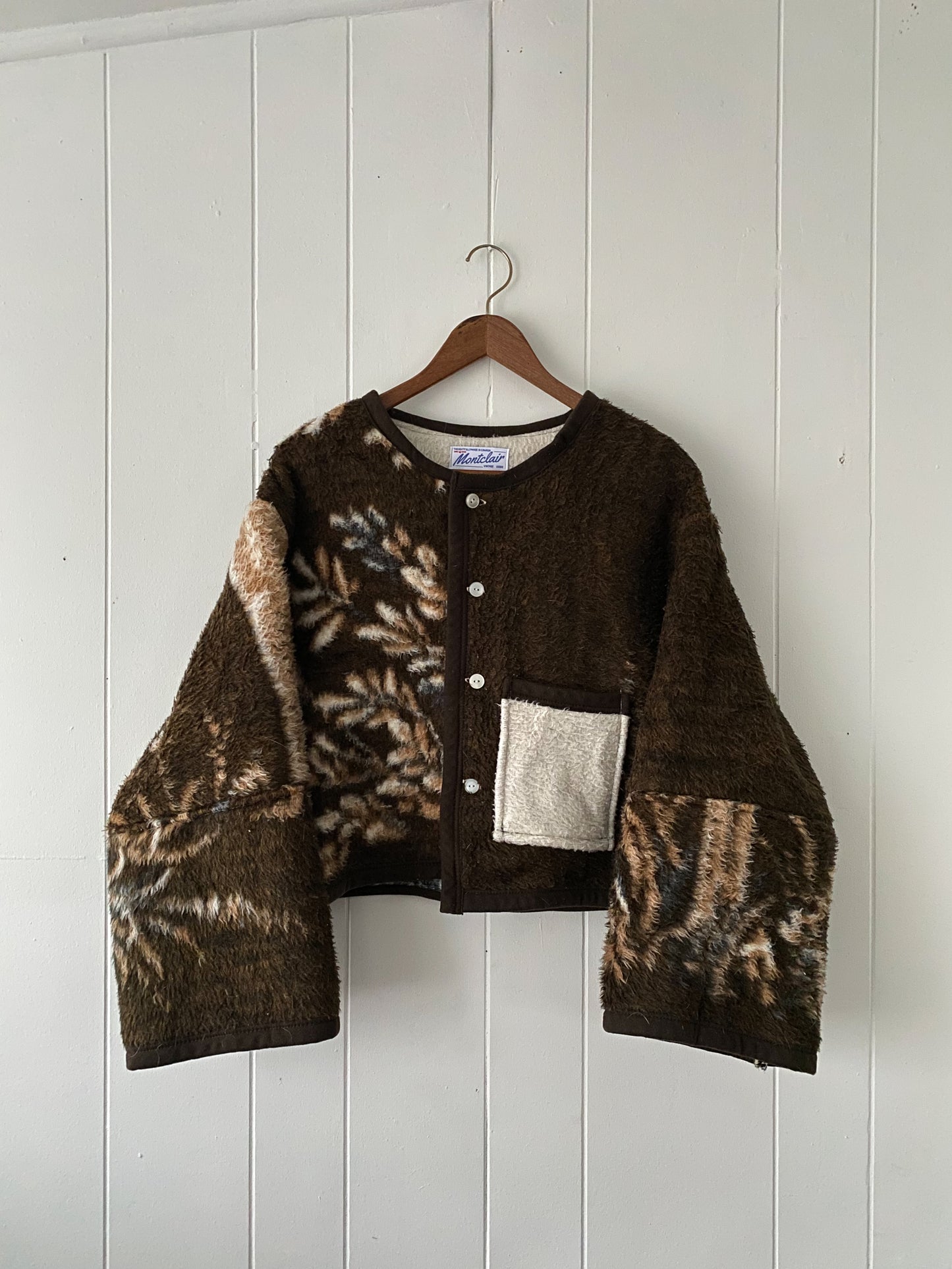 (S/M) Upcycled Deer Blanket Coat