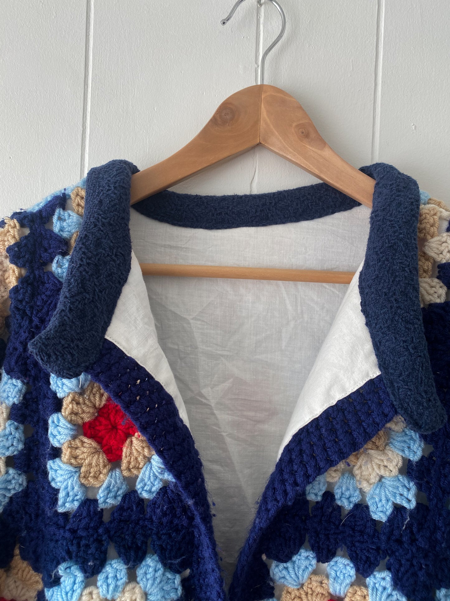 Upcycled Granny Square Jacket - Fully Lined