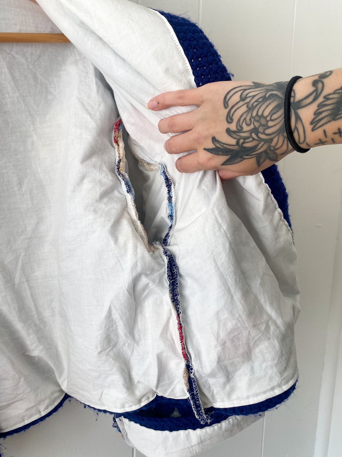 Upcycled Granny Square Jacket - Fully Lined