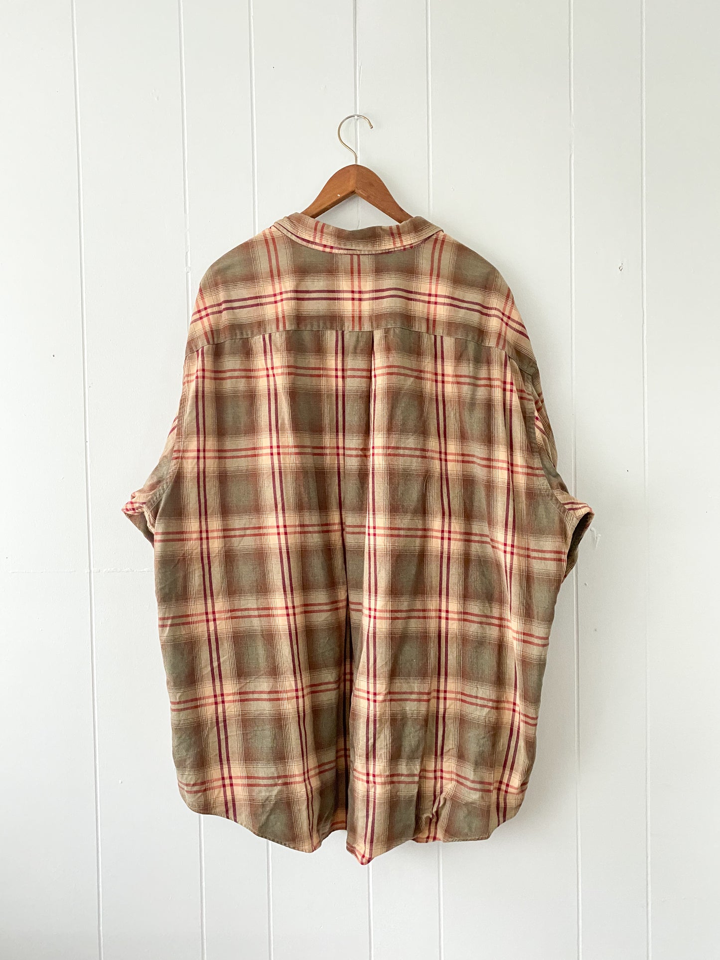 (3XL) St. John's Bay Plaid Button Down