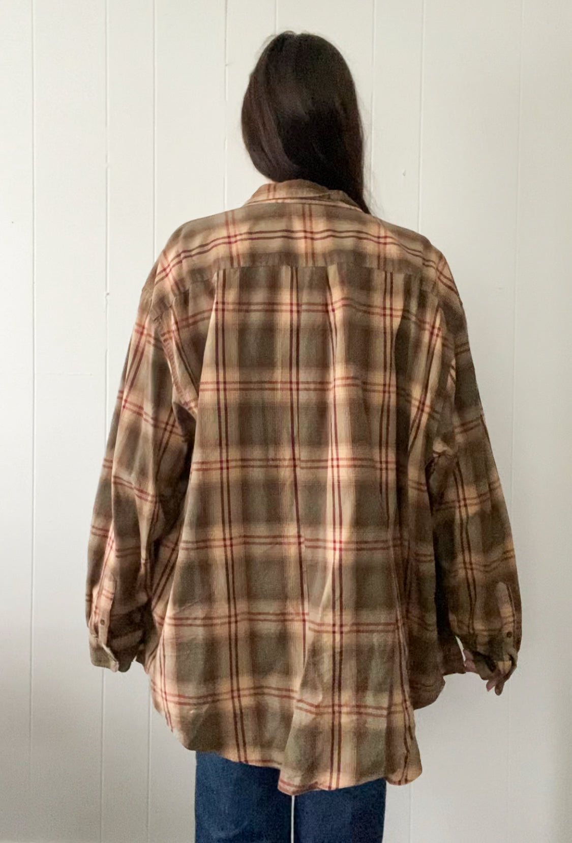 (3XL) St. John's Bay Plaid Button Down