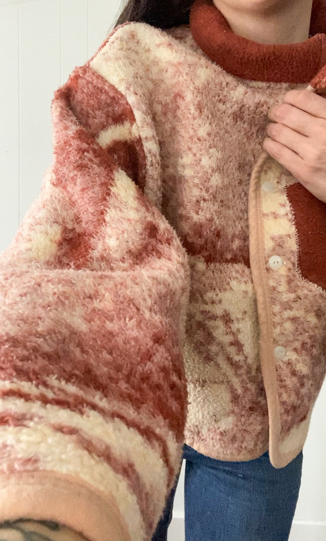 (S/M) Upcycled Horse Blanket Coat