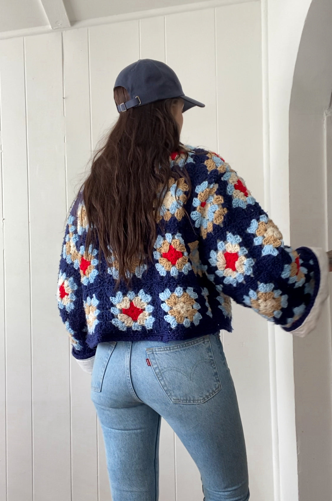 Upcycled Granny Square Jacket - Fully Lined