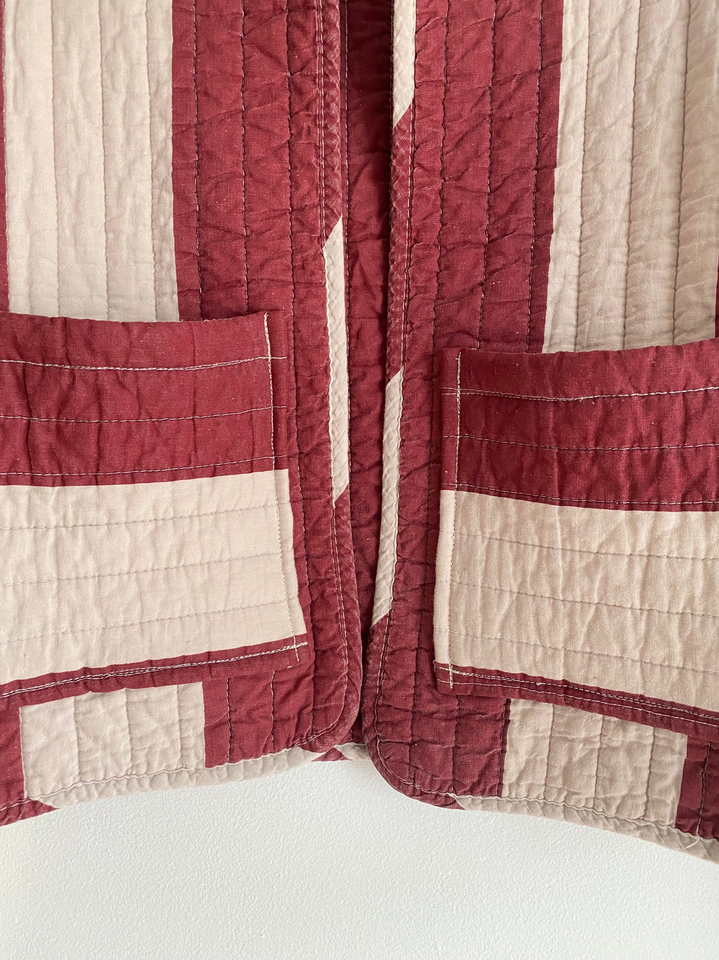Upcycled Vintage Striped Jacket