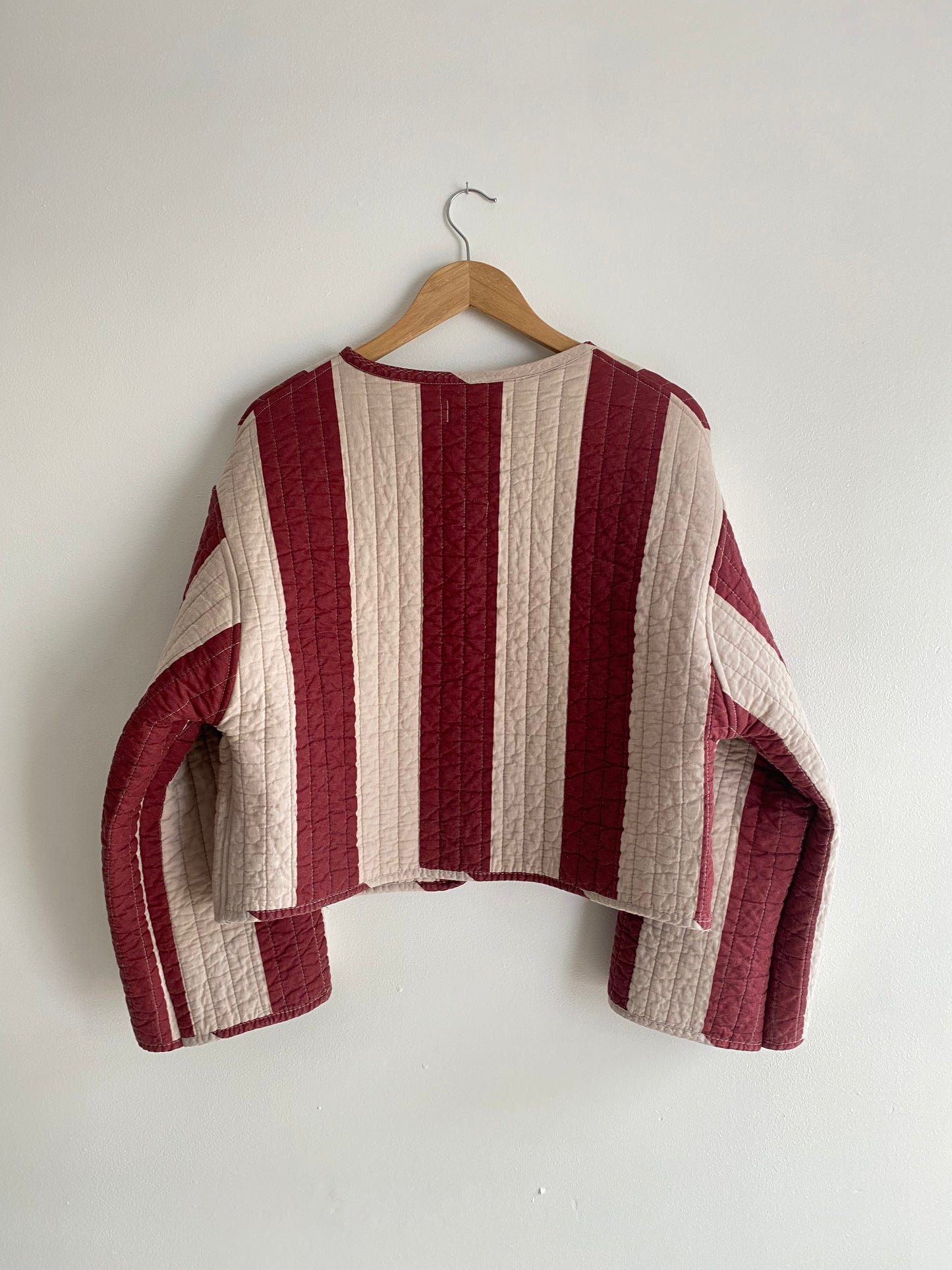 Upcycled Vintage Striped Jacket