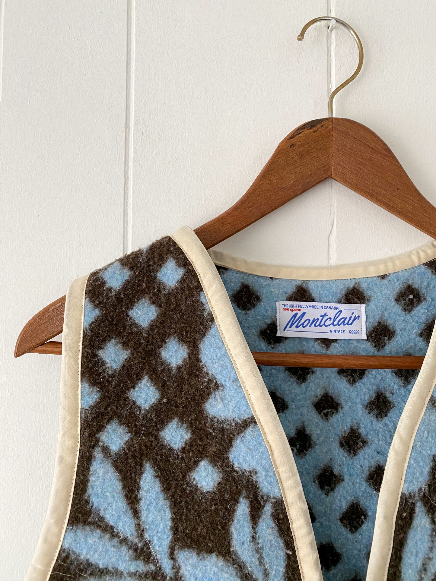 Upcycled Tie-front Vest