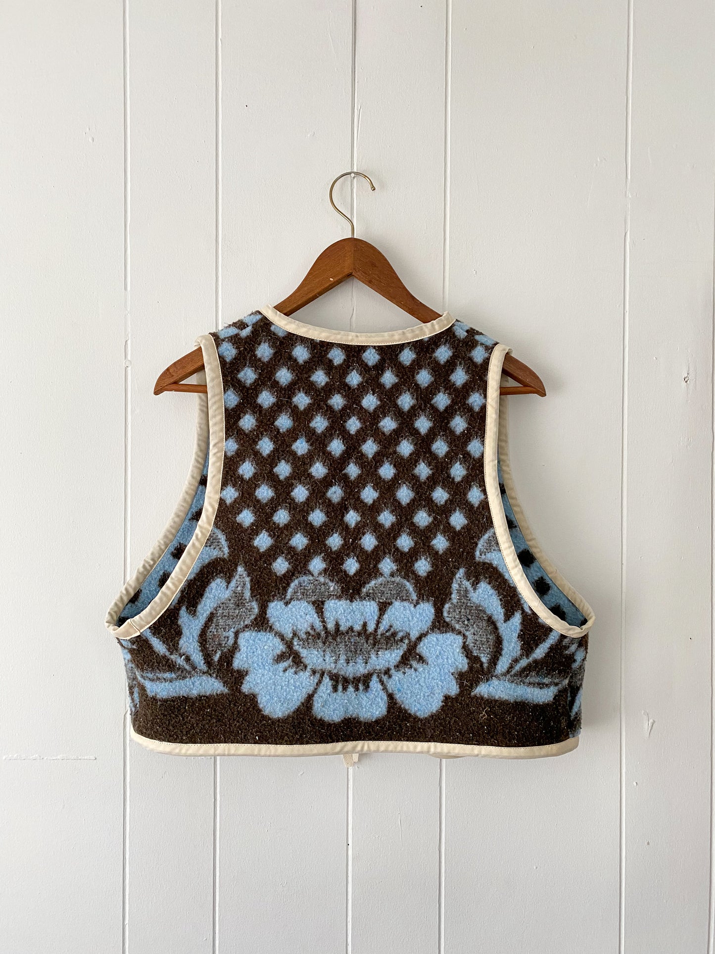 Upcycled Tie-front Vest