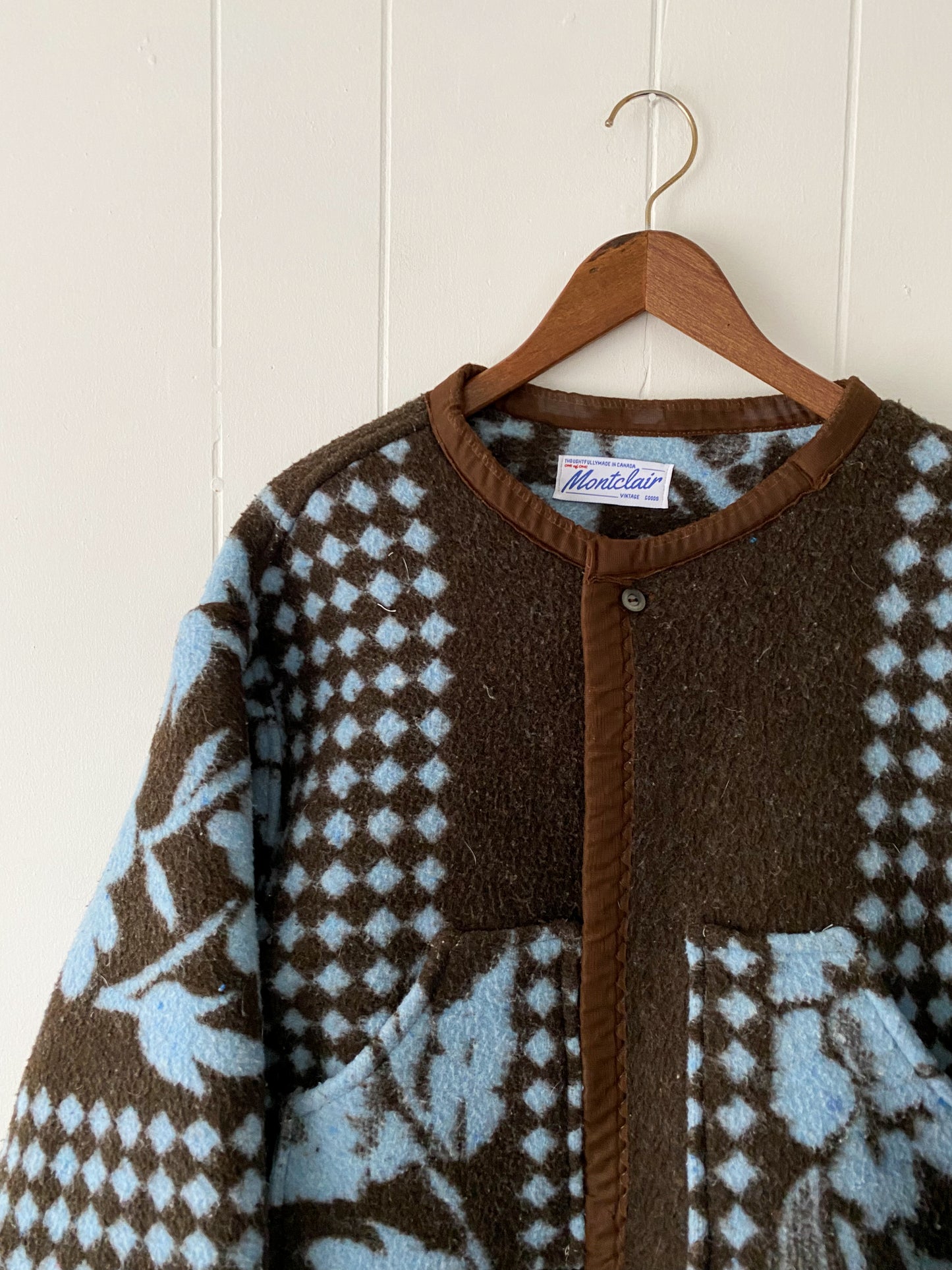Upcycled Floral & Checkered Coat