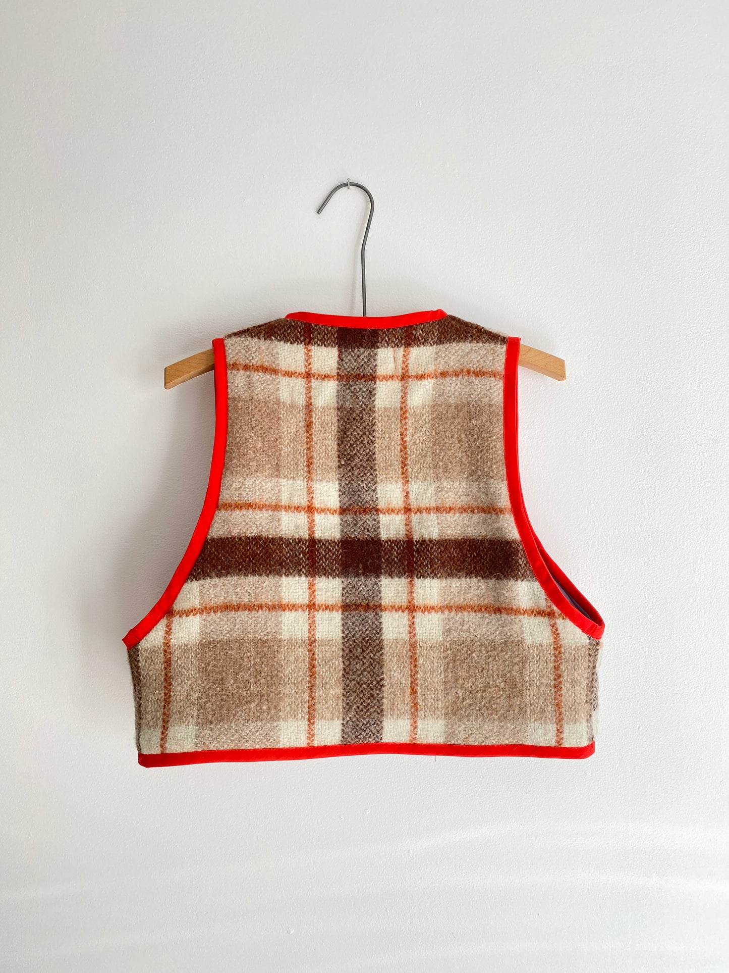 Upcycled Tie-Front Vest