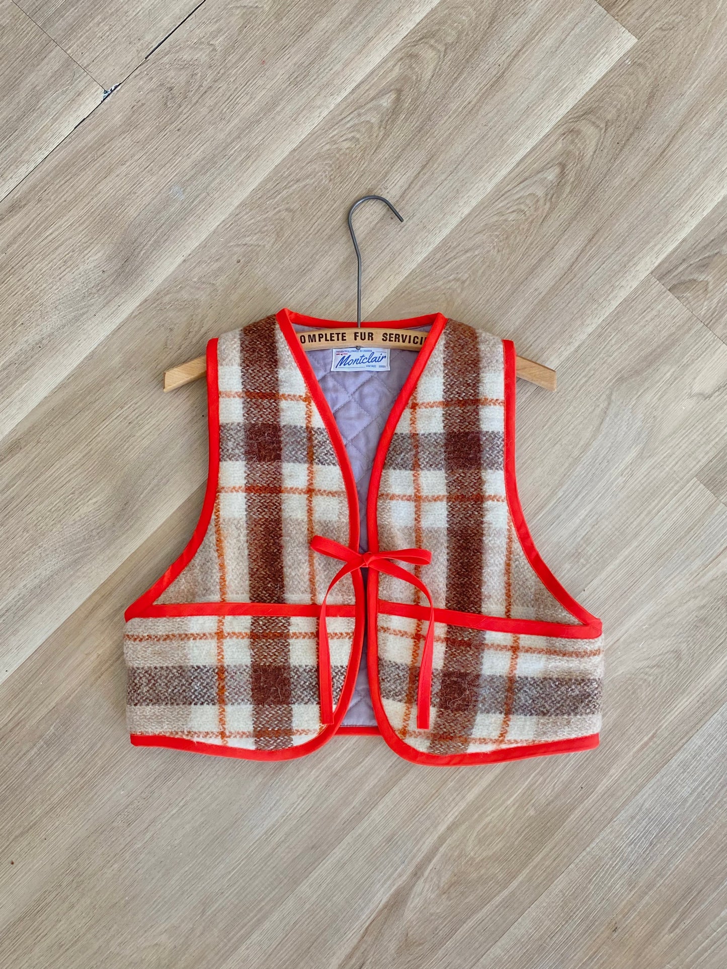 Upcycled Tie-Front Vest