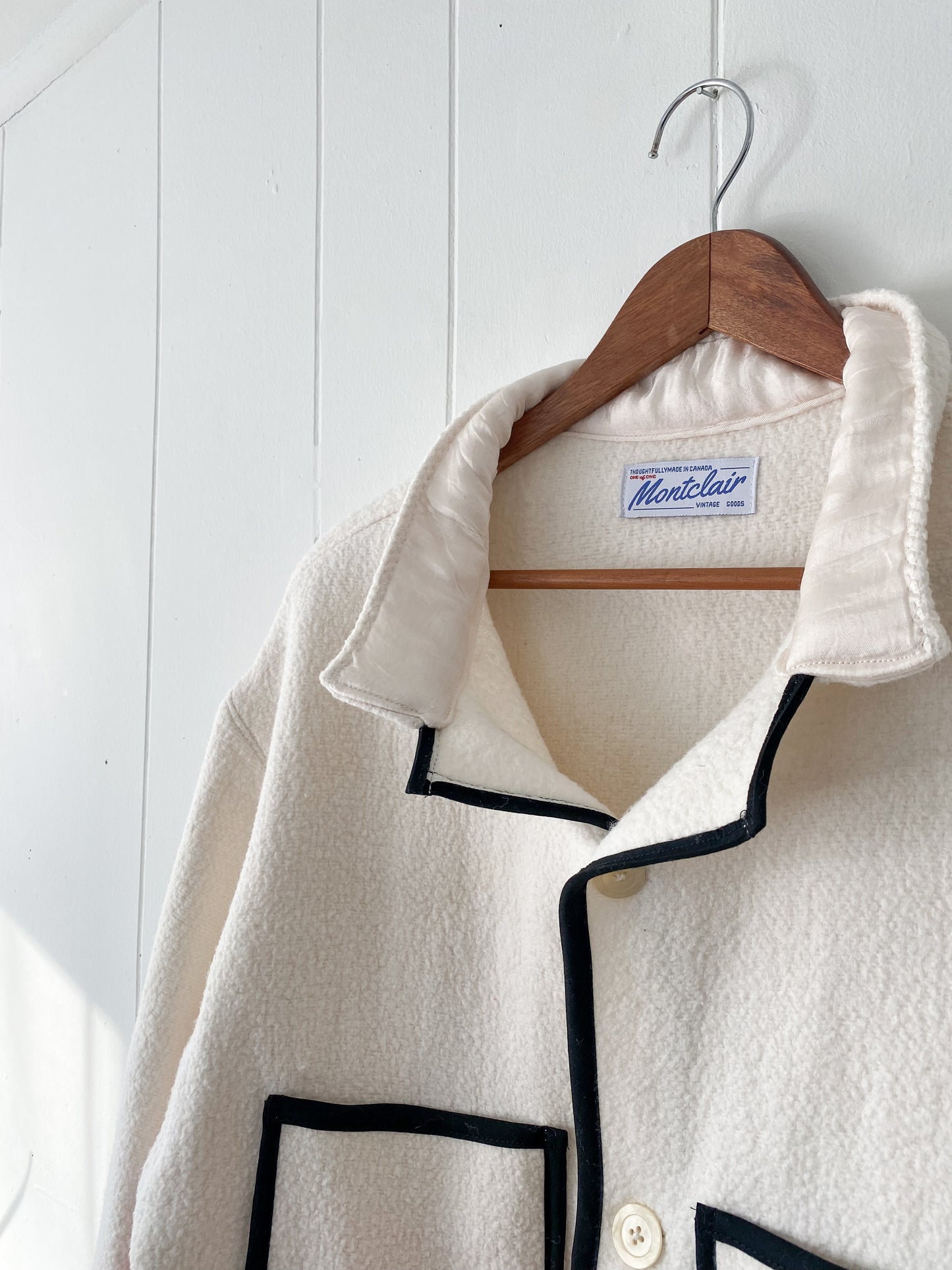 Upcycled Vintage Striped Blanket Coat