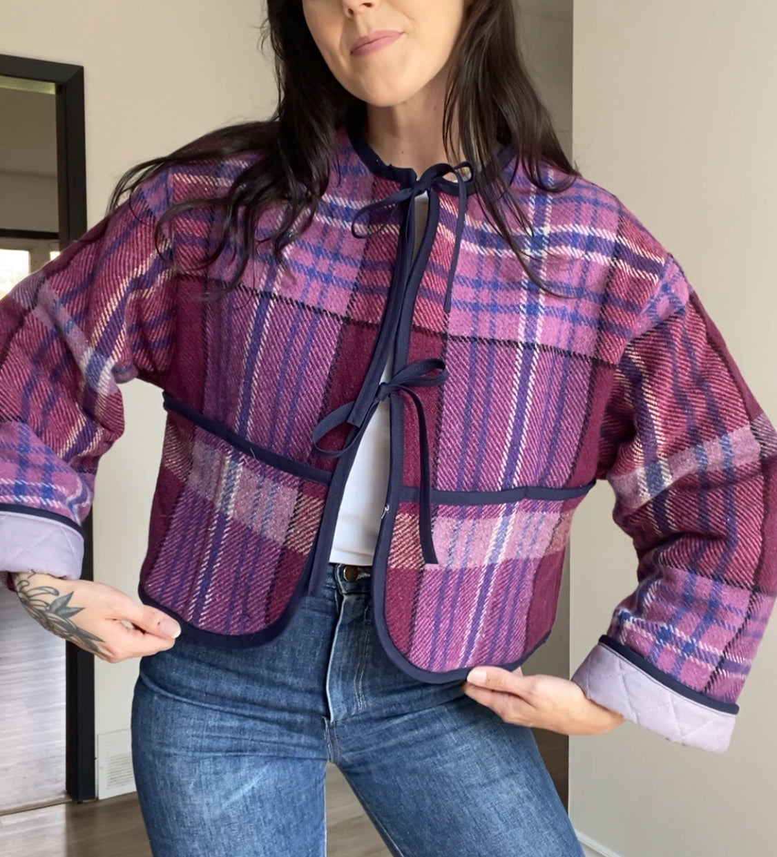 Upcycled Vintage Blanket Coat