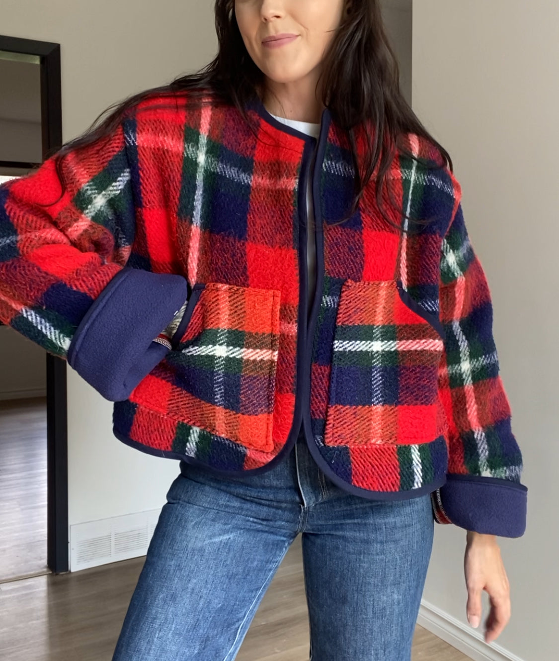 Upcycled Vintage Blanket Coat