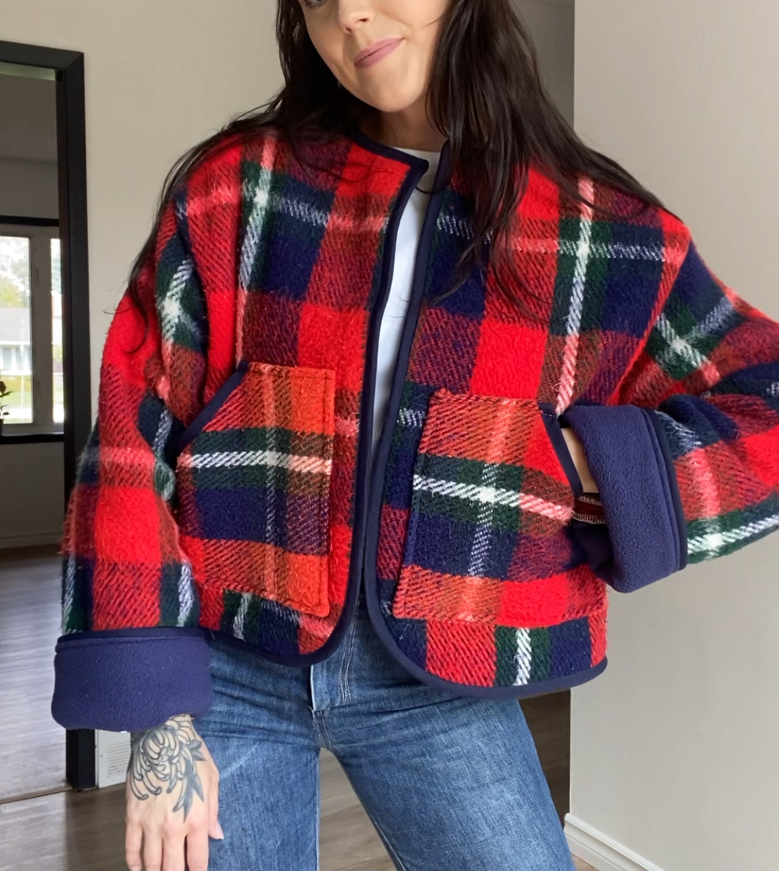 Upcycled Vintage Blanket Coat