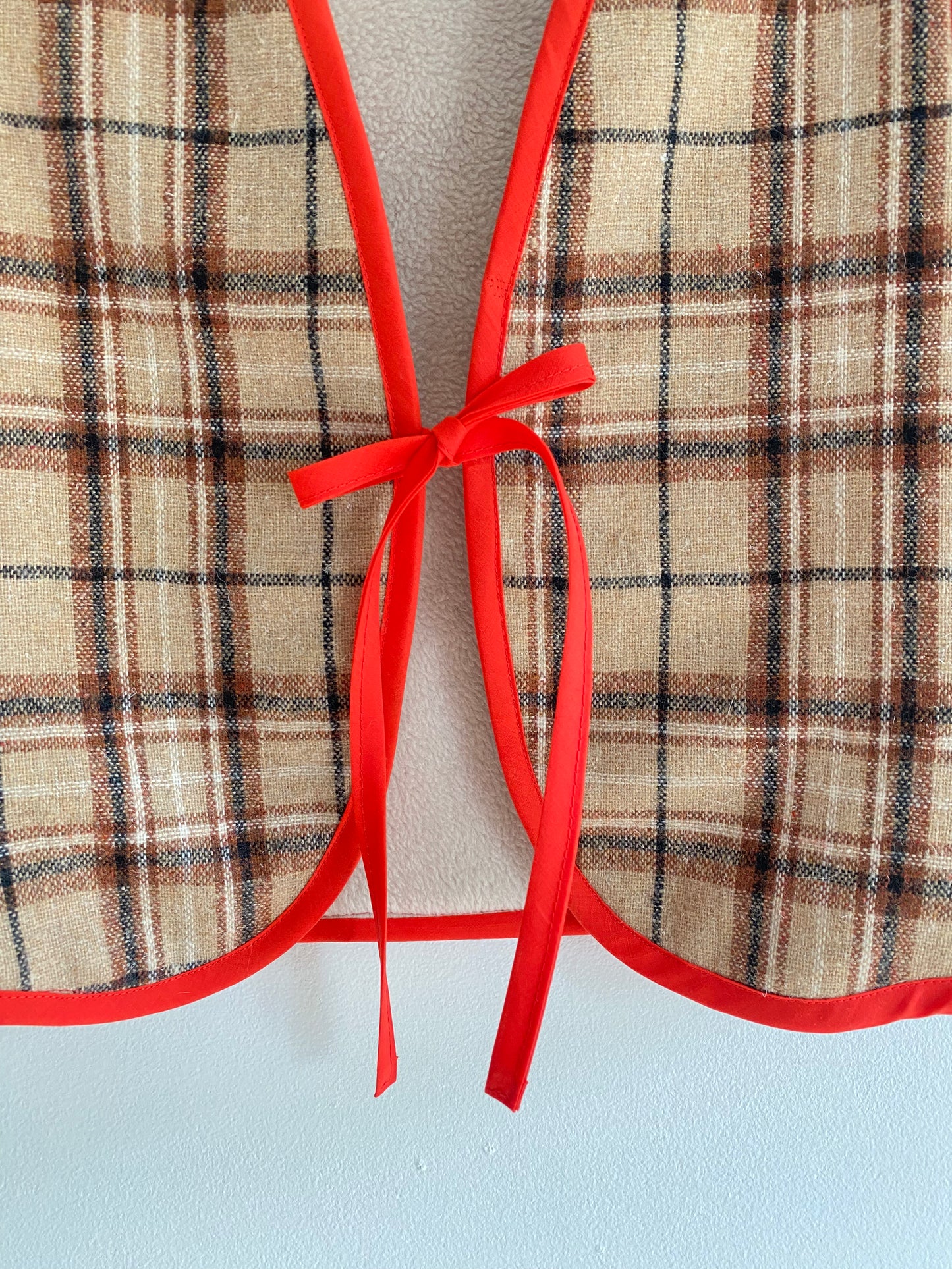 Upcycled Tie-Front Vest