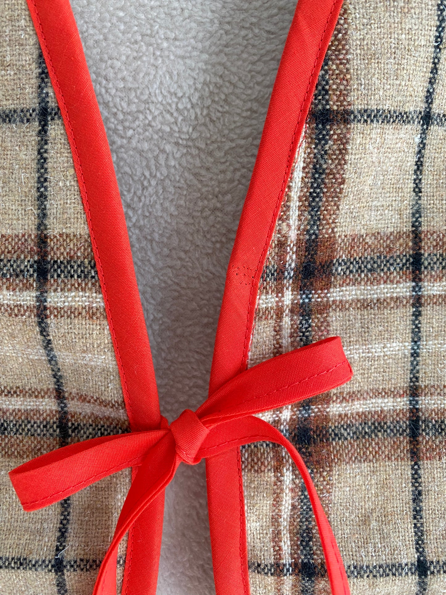 Upcycled Tie-Front Vest