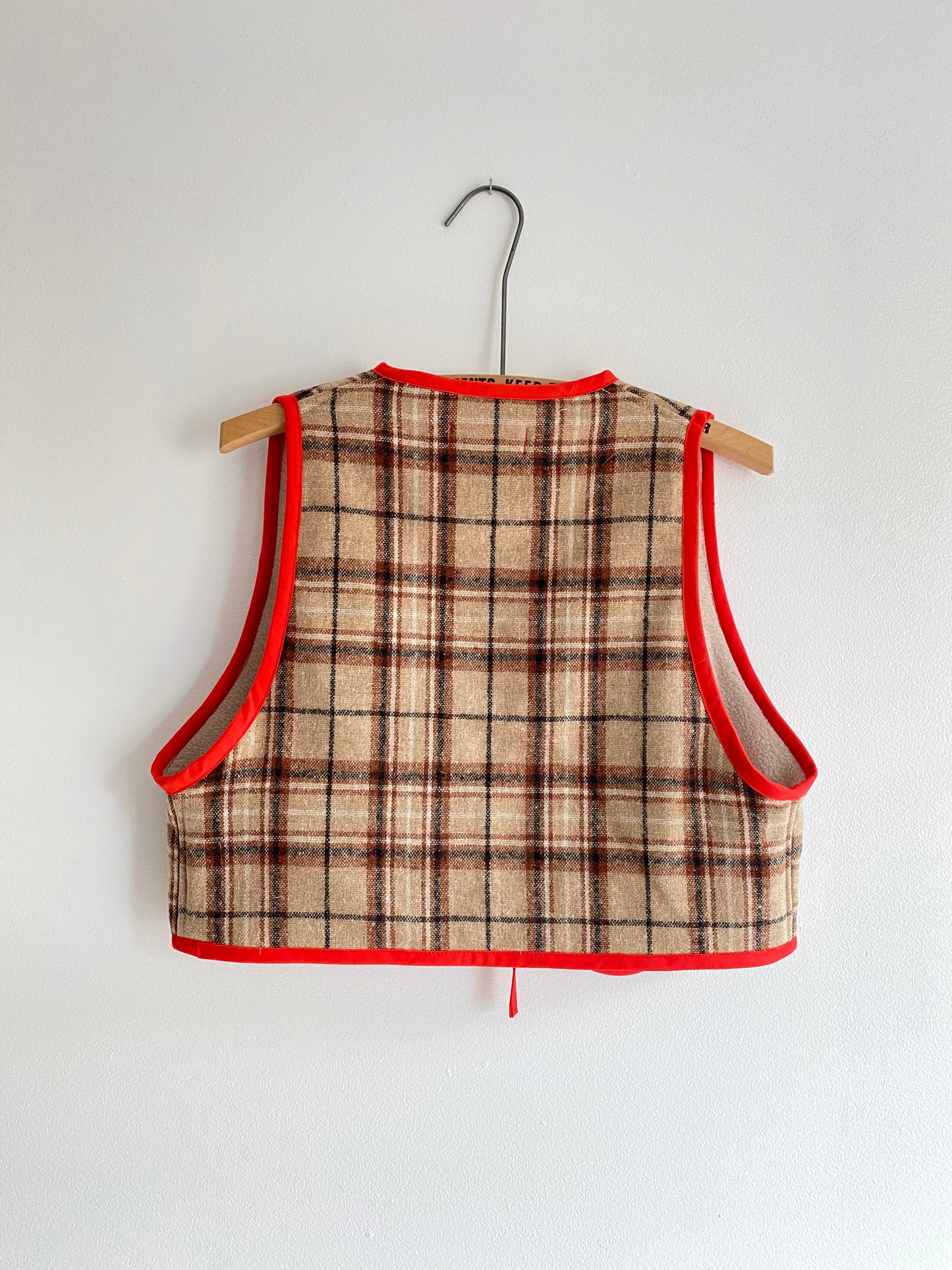 Upcycled Tie-Front Vest
