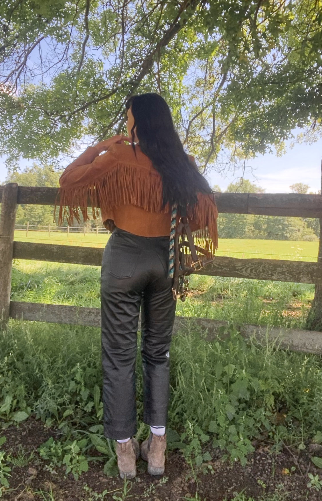 29"W Vintage Leather Pants by MIX