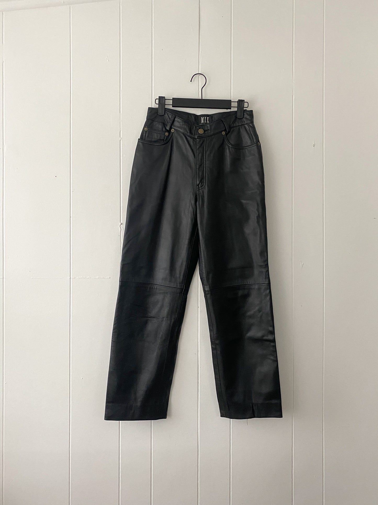 29"W Vintage Leather Pants by MIX