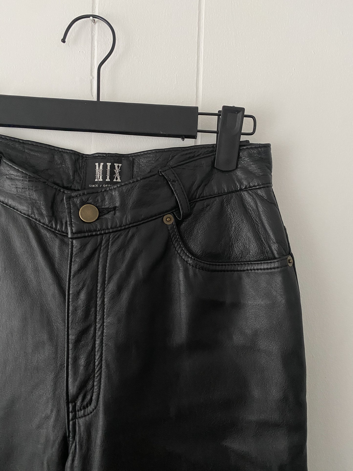 29"W Vintage Leather Pants by MIX