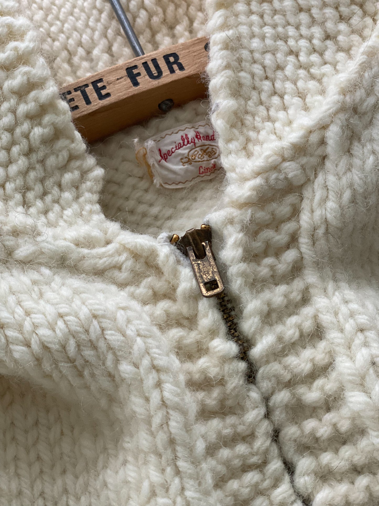1950s/60s Vintage Handmade Mary Maxim Knit Cardigan