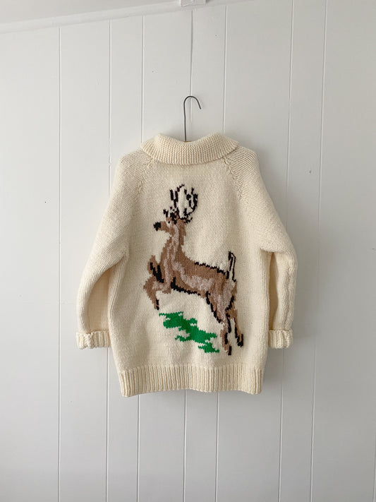 1950s/60s Vintage Handmade Mary Maxim Knit Cardigan