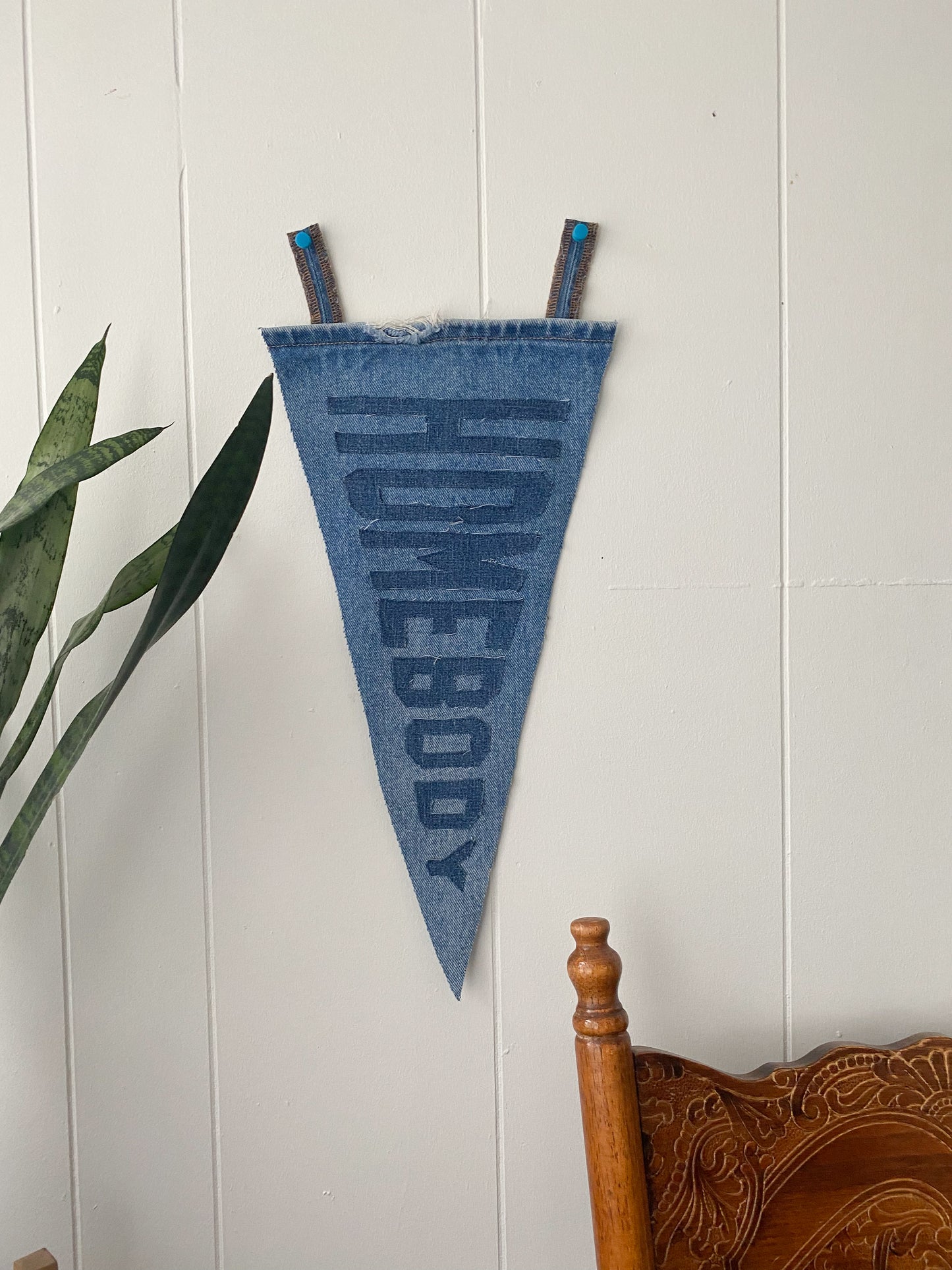 Handmade Pennant | Homebody | Denim