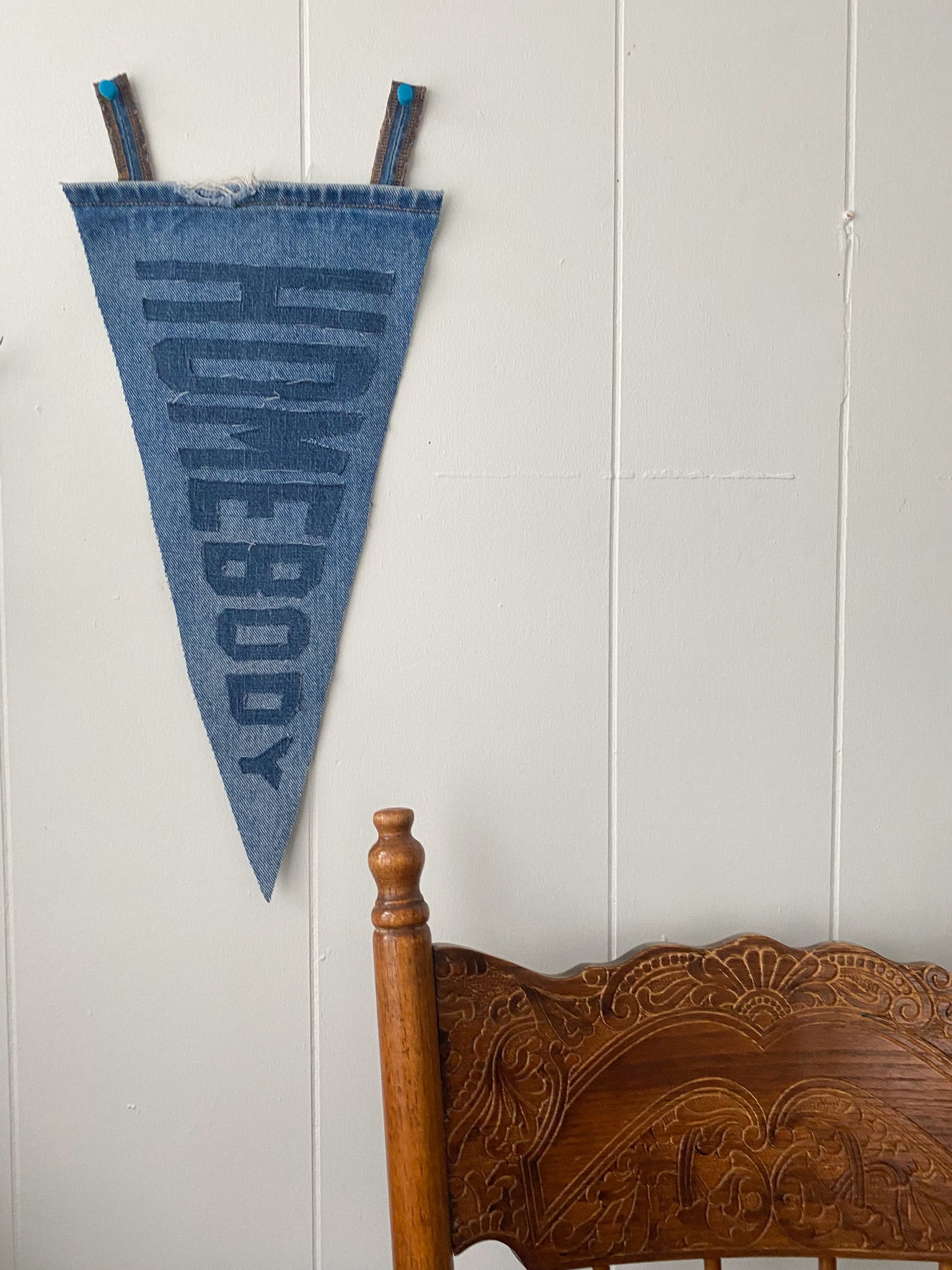 Handmade Pennant | Homebody | Denim