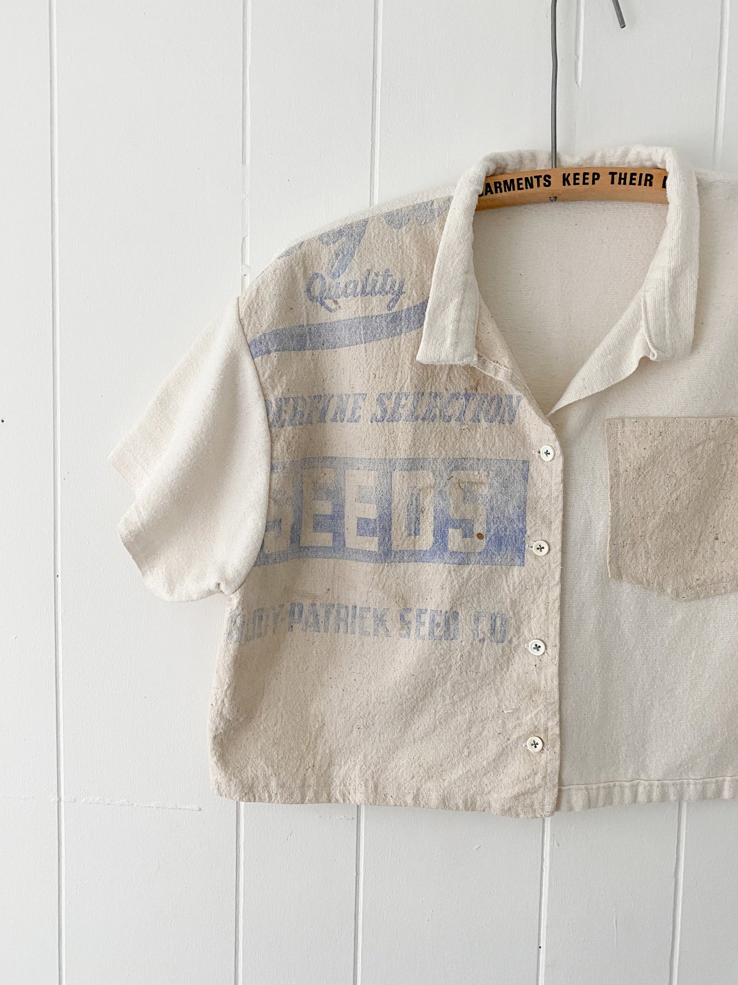 Upcycled Vintage Feedsack Top