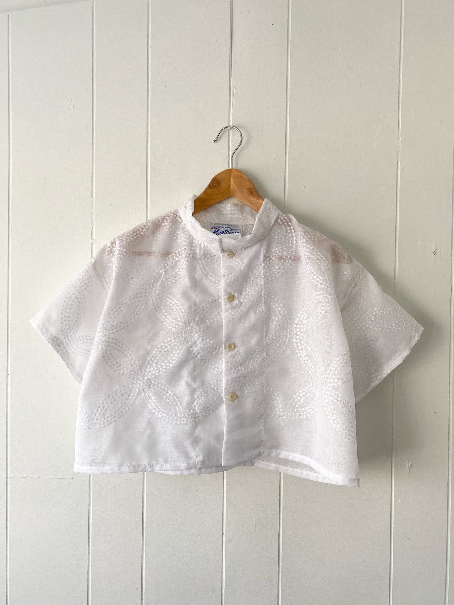 Upcycled Button Up Blouse