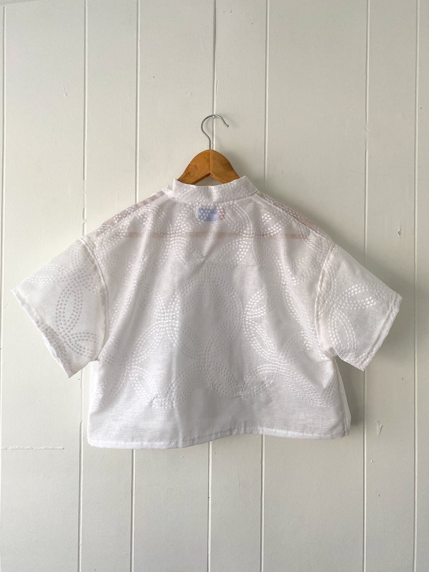 Upcycled Button Up Blouse