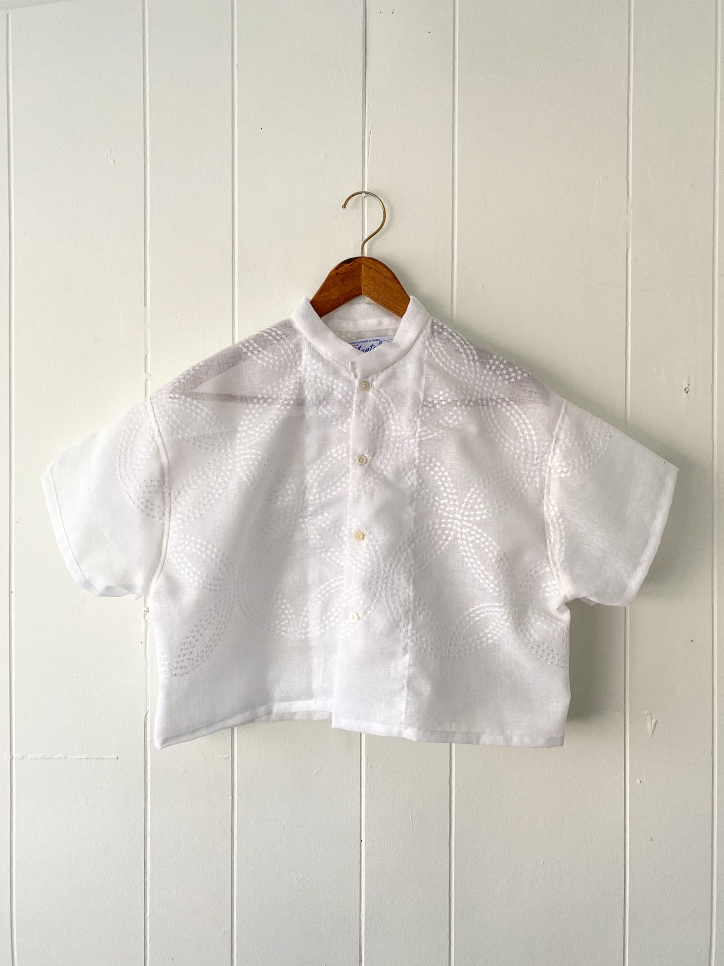 Upcycled Button Up Blouse
