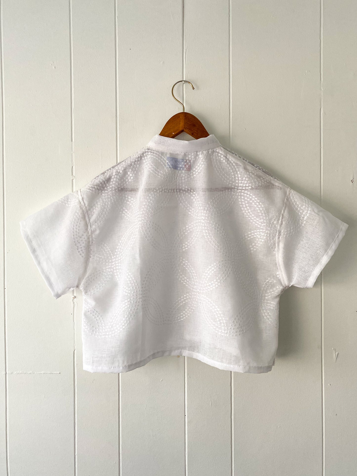 Upcycled Button Up Blouse