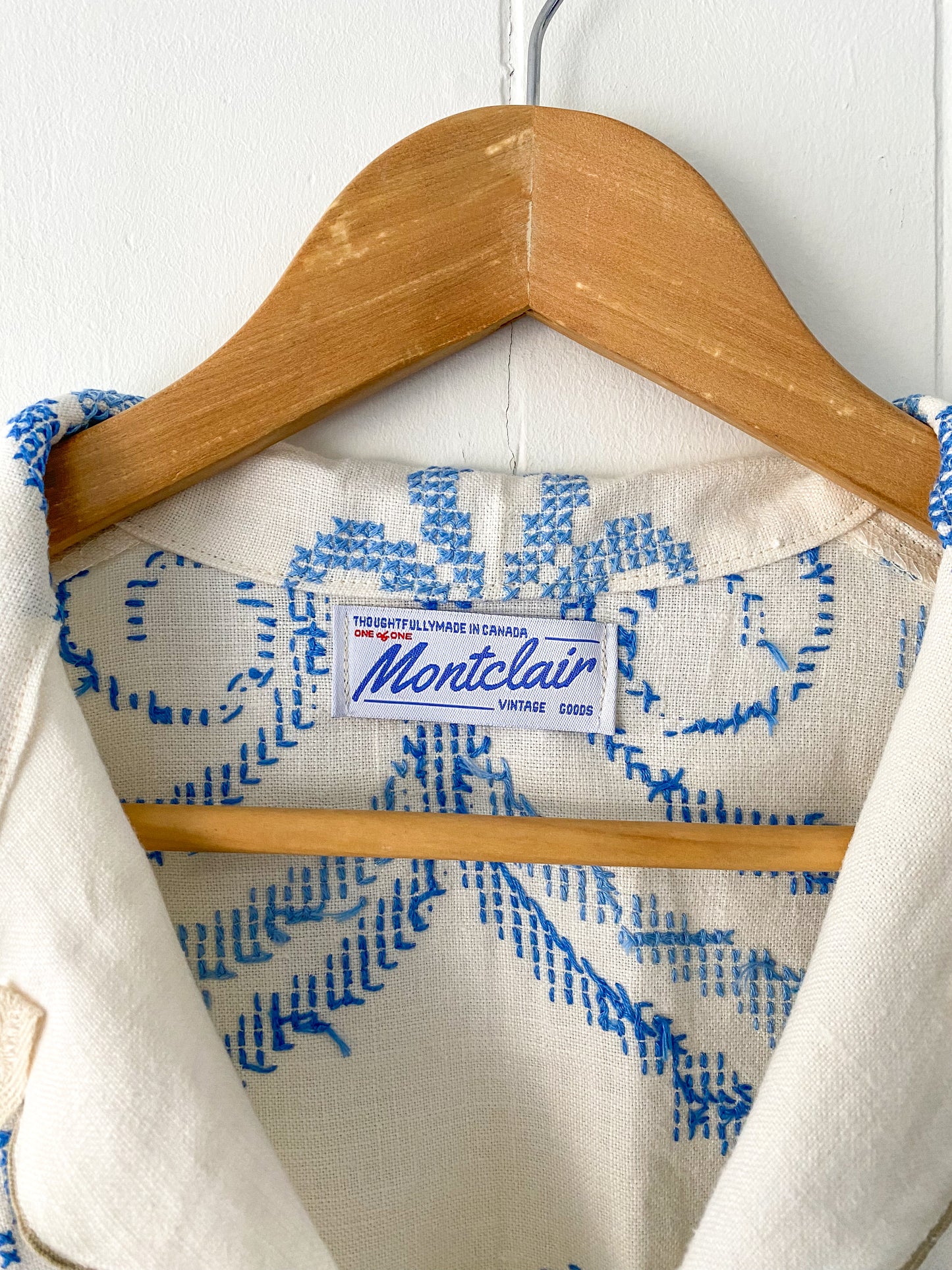 Upcycled Button Up Blouse
