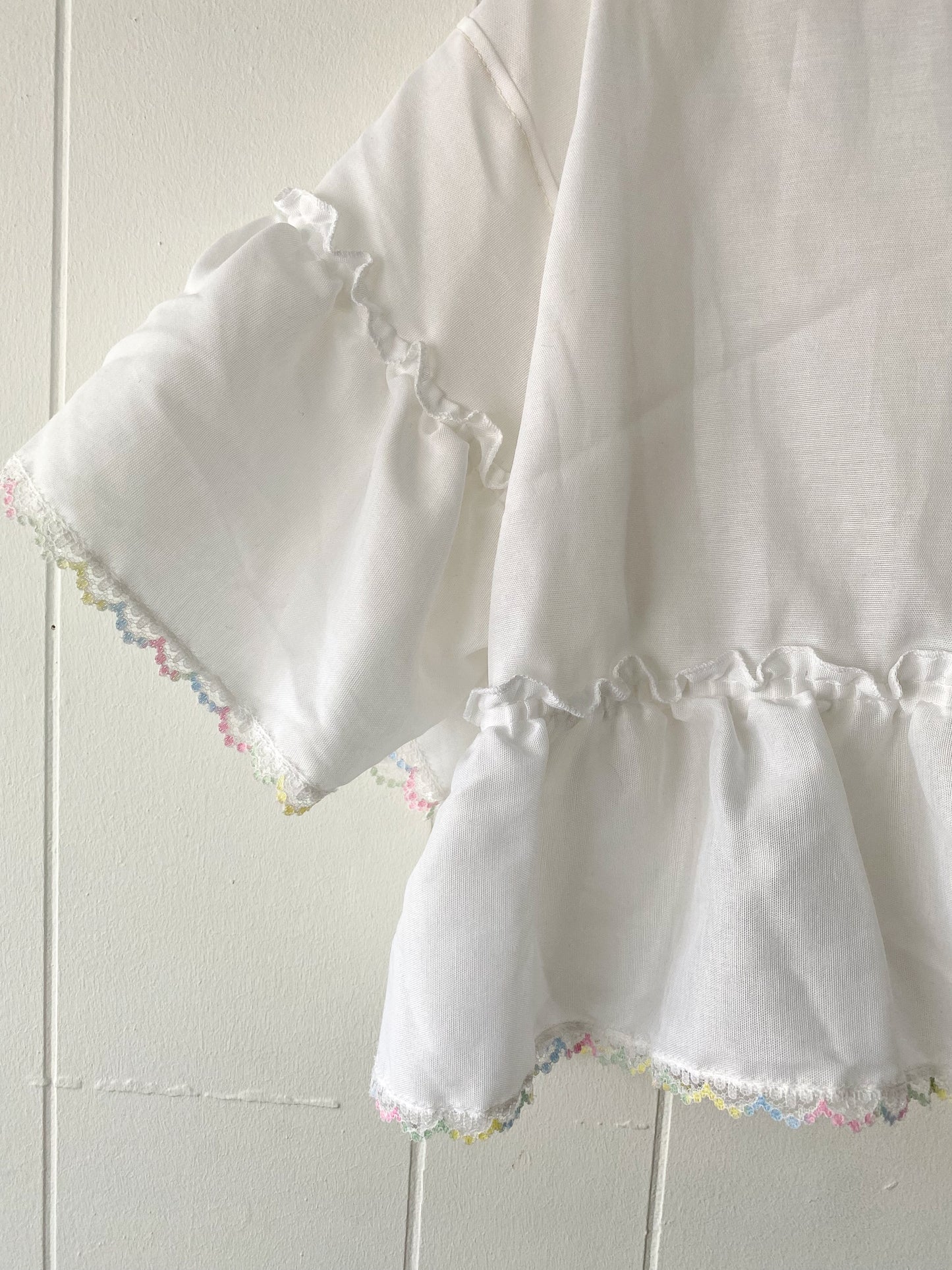 Upcycled Tie Front Blouse