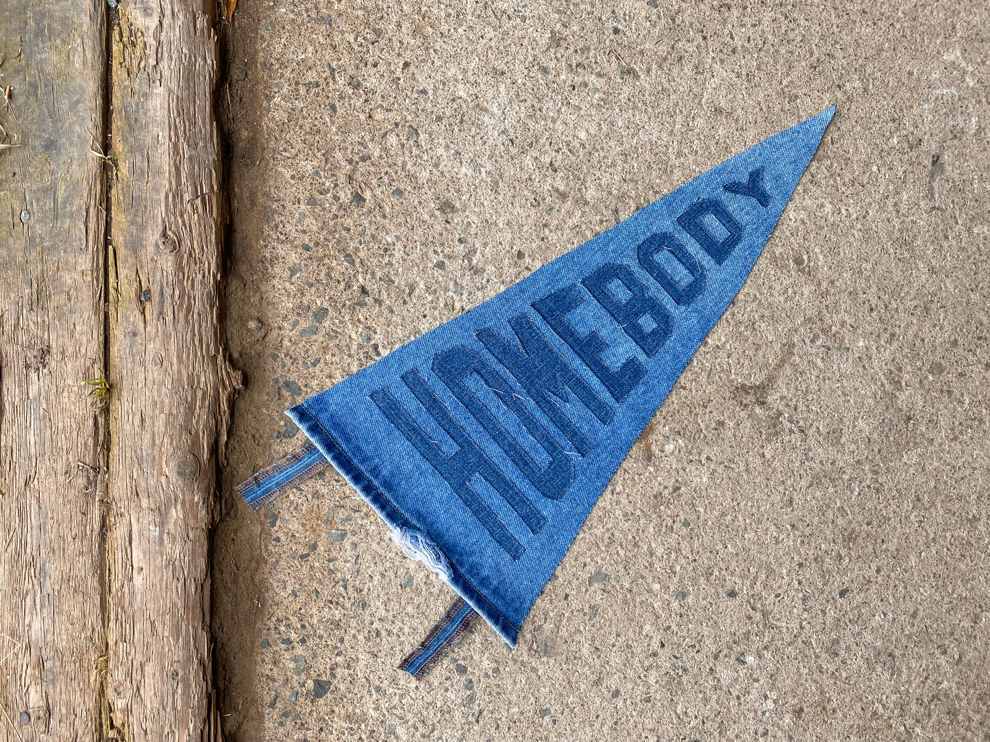 Handmade Pennant | Homebody | Denim