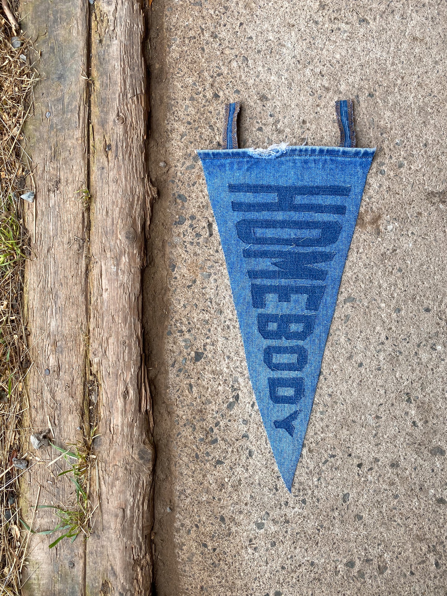 Handmade Pennant | Homebody | Denim
