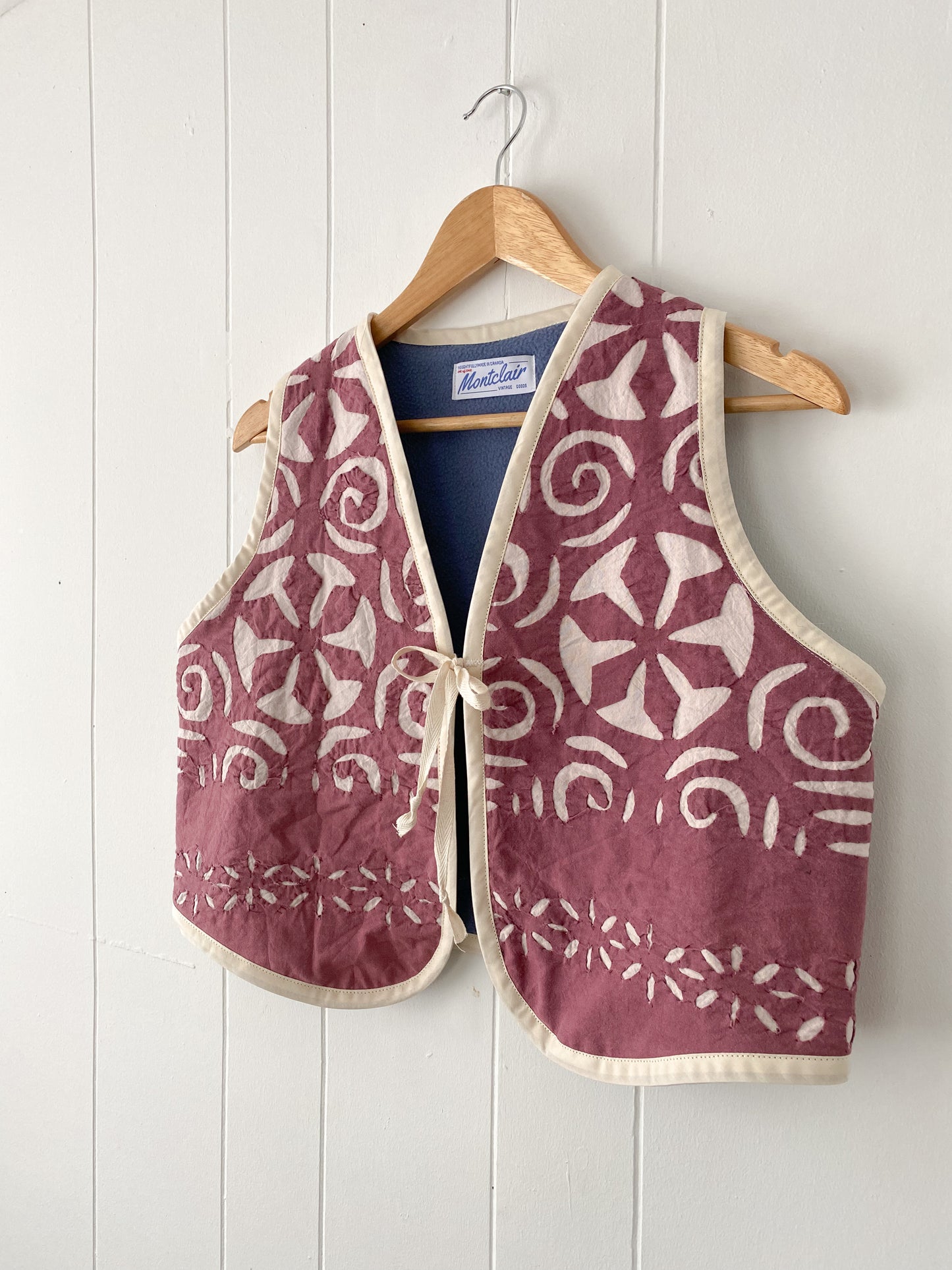 Upcycled Tie-Front Vest