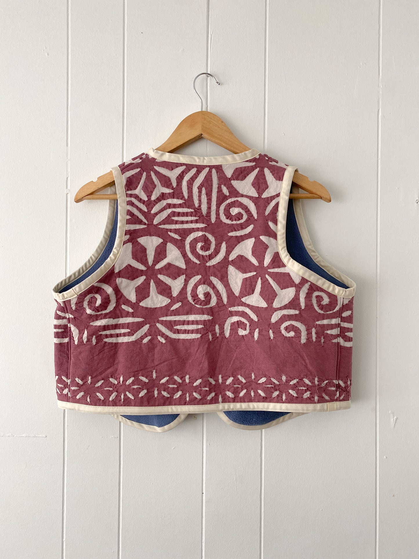 Upcycled Tie-Front Vest