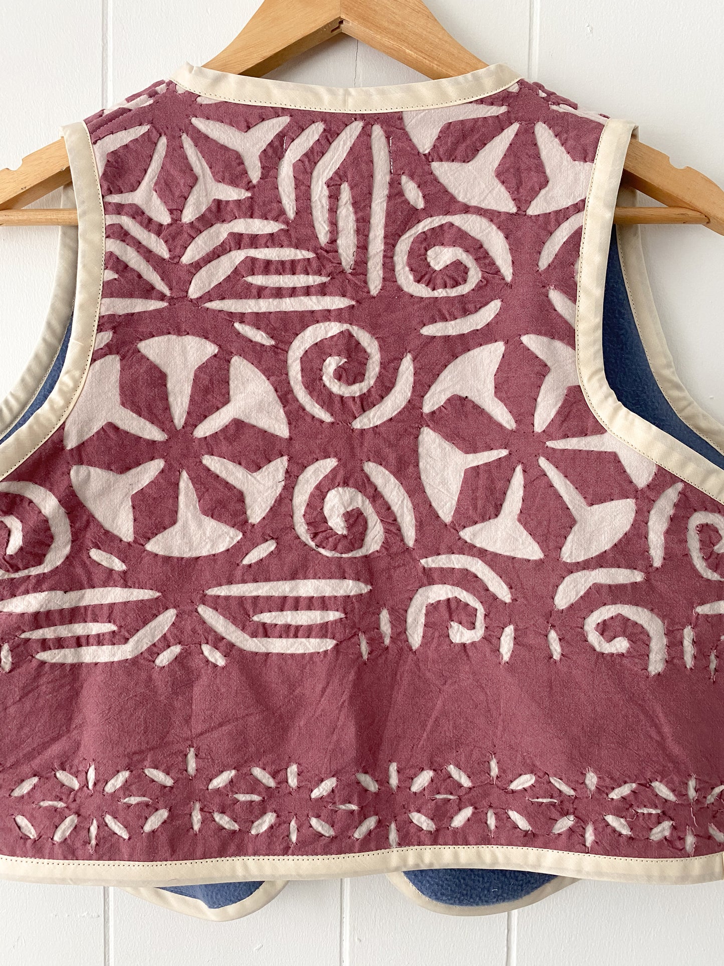 Upcycled Tie-Front Vest