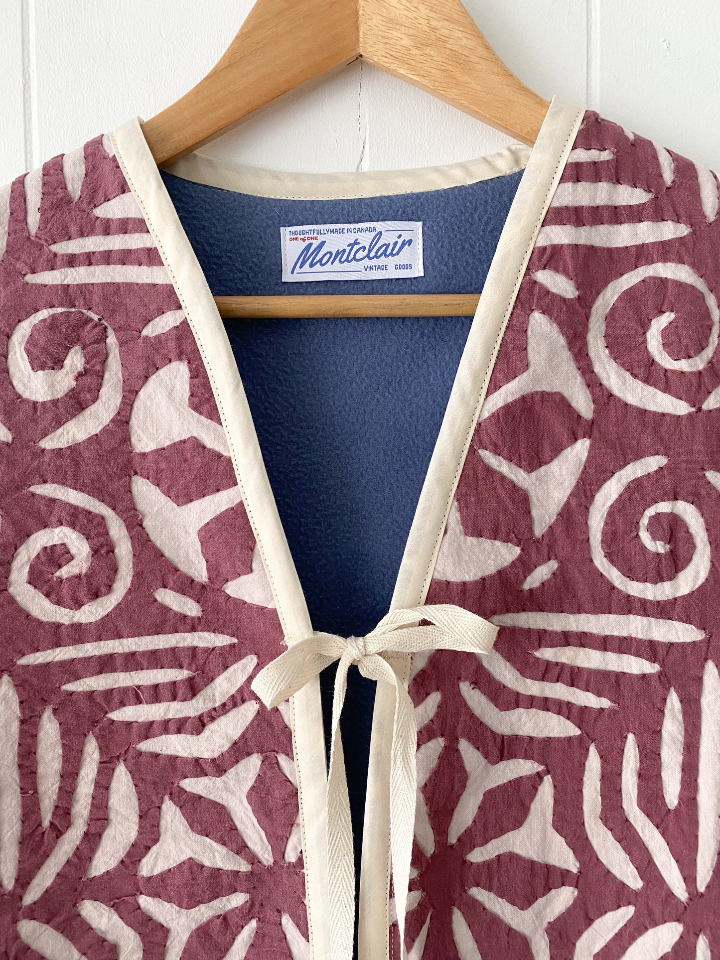 Upcycled Tie-Front Vest