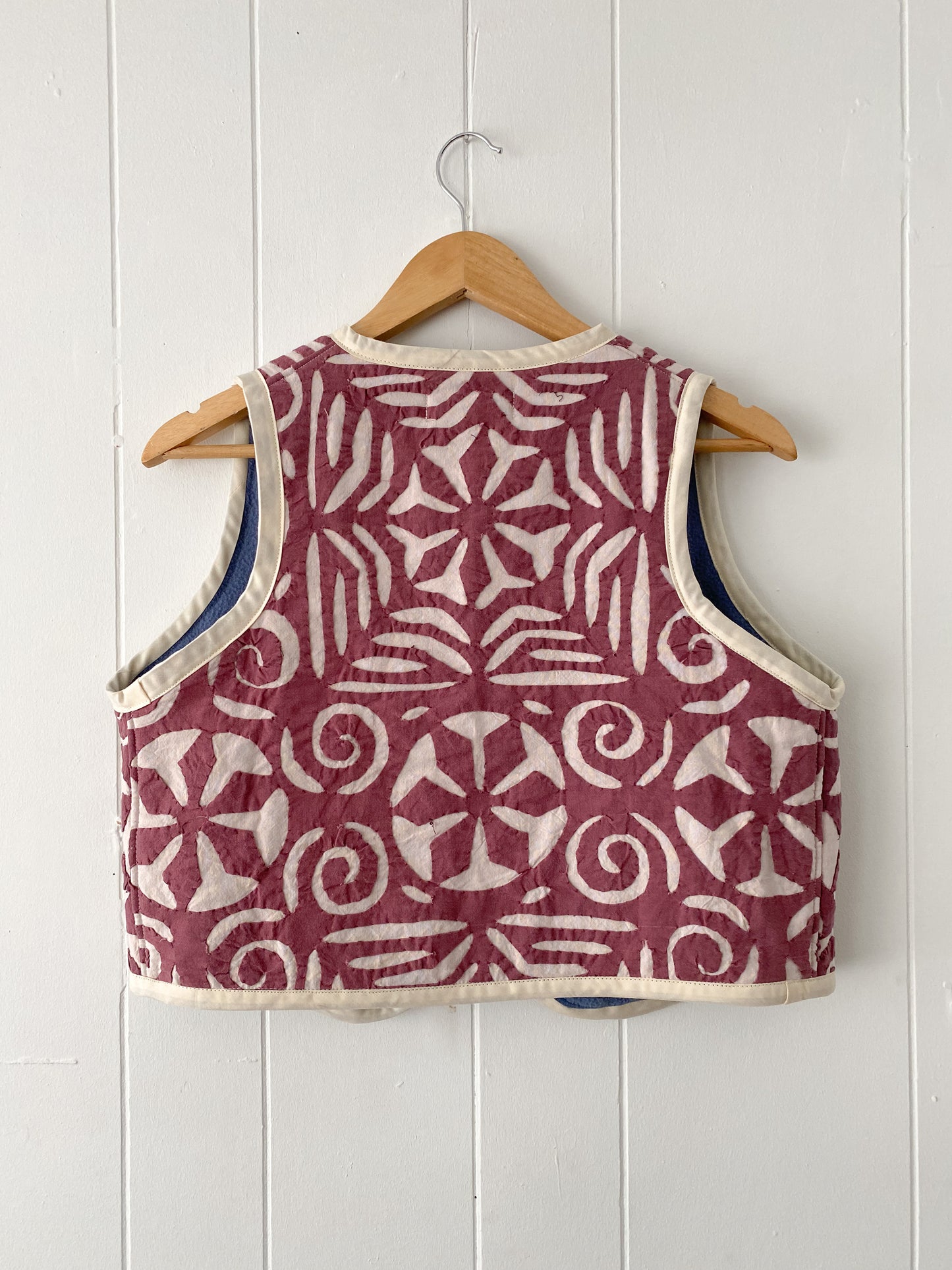 Upcycled Tie-Front Vest