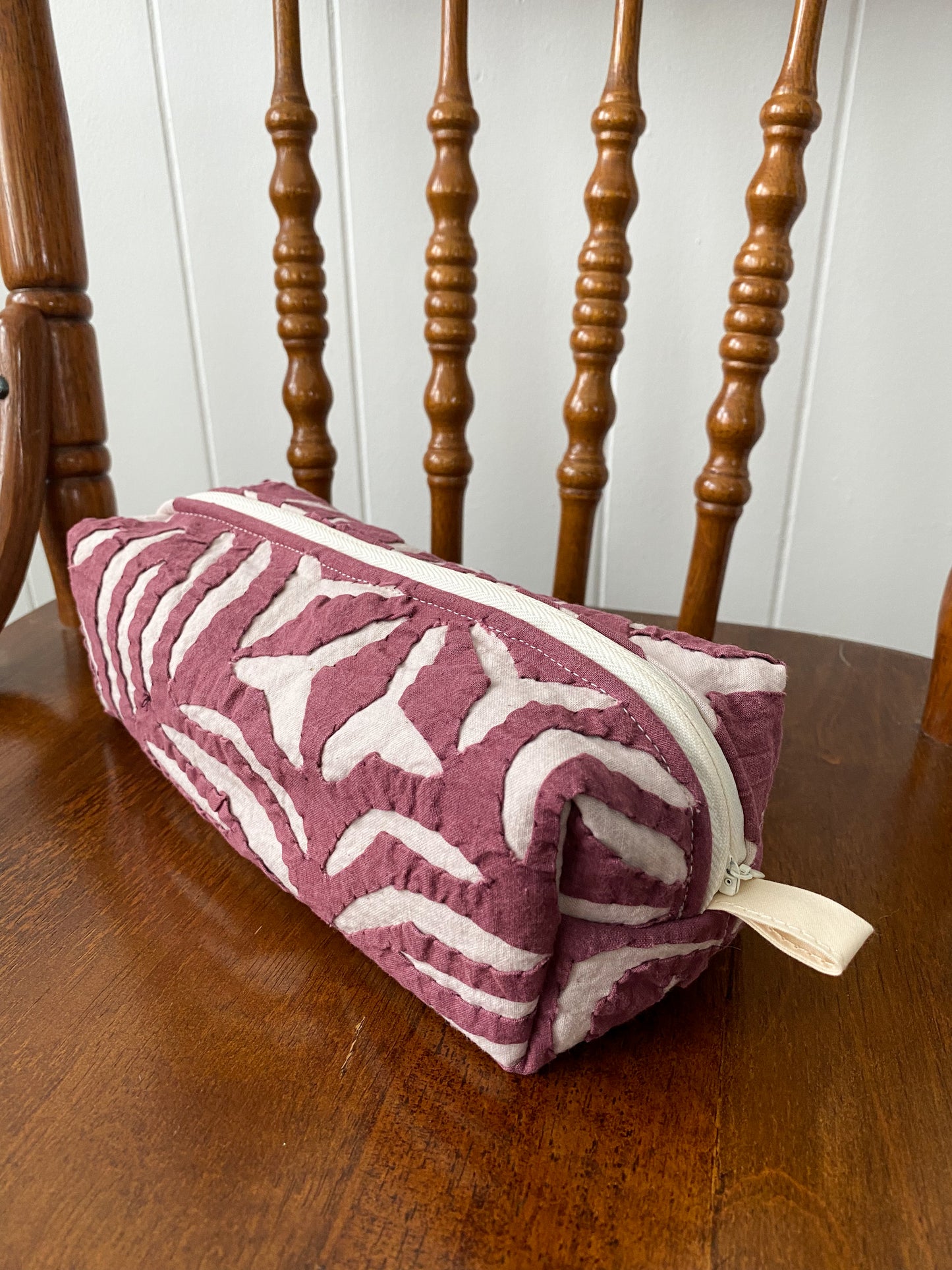Upcycled Vintage Toiletry Bag - Small