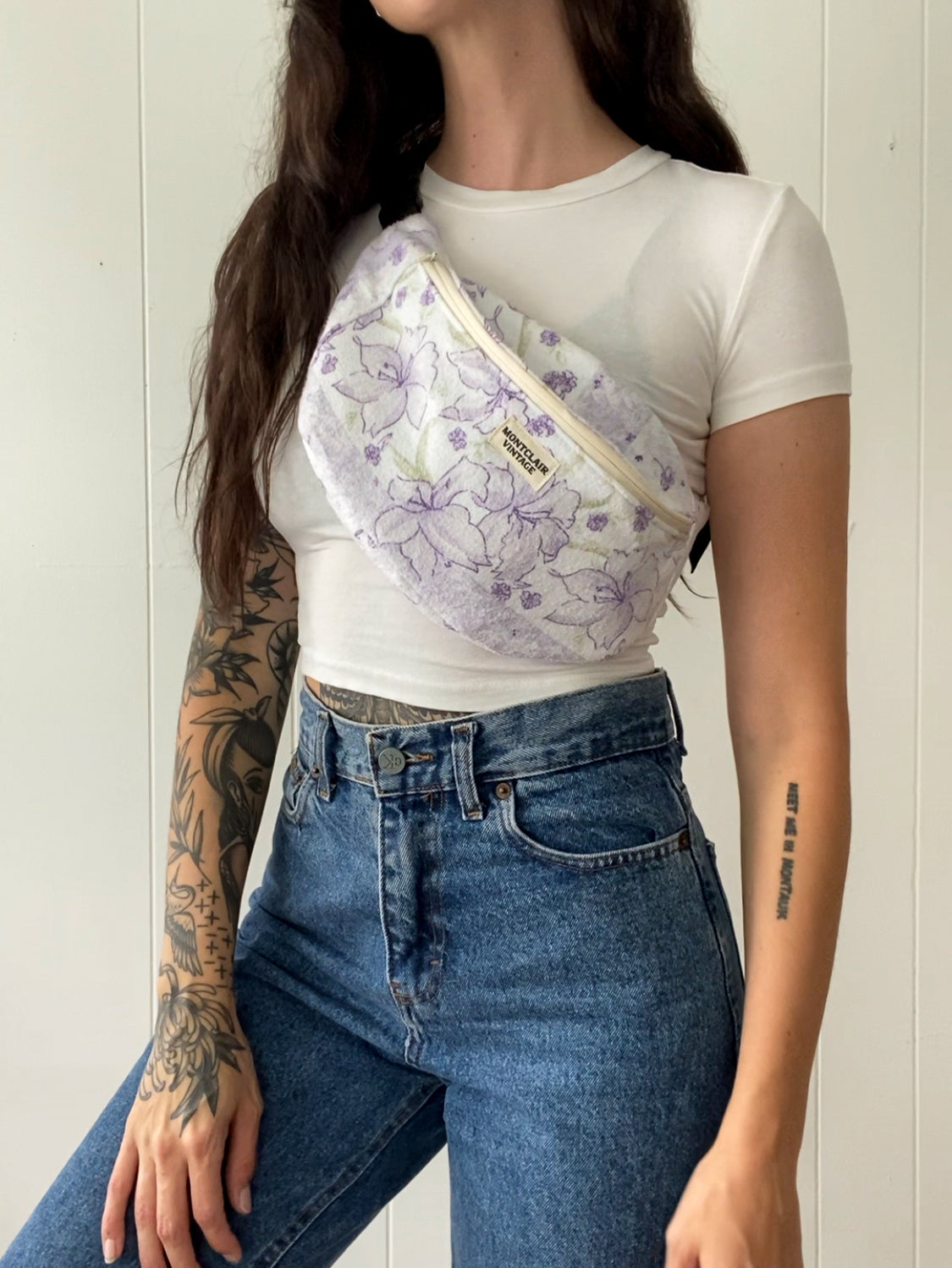 Upcycled Floral Fanny Pack